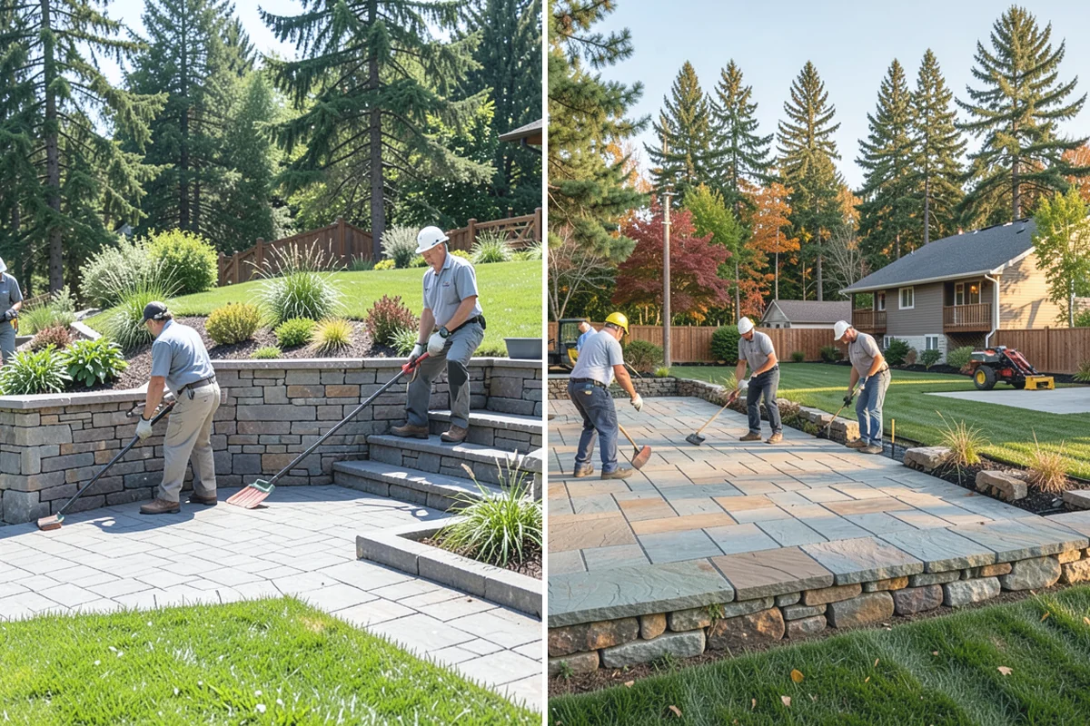Rockery Wall Installation in Coupeville, Island County, WA - Excavate and bench the slope to grade