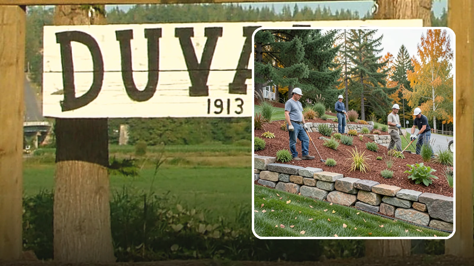 Rockery Wall Installation in Duvall, King County, WA - A regional PNW favorite of stacked quarry rock built as a free-draining rockery to stabilize and beautify Western Washington...