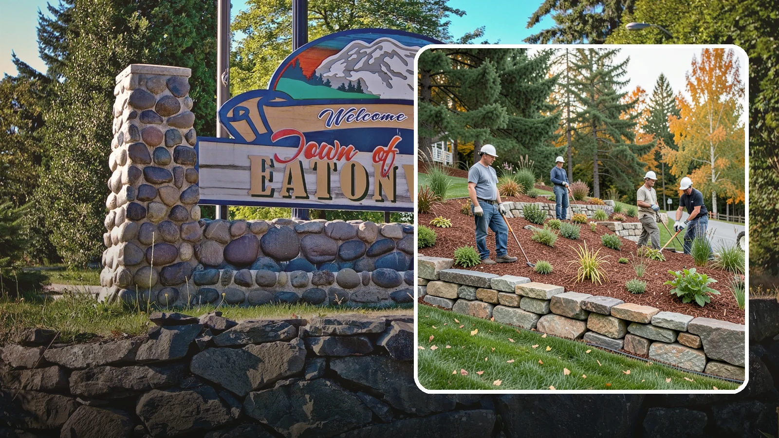Rockery Wall Installation in Eatonville, Pierce County, WA - A regional PNW favorite of stacked quarry rock built as a free-draining rockery to stabilize and beautify Western Washington...