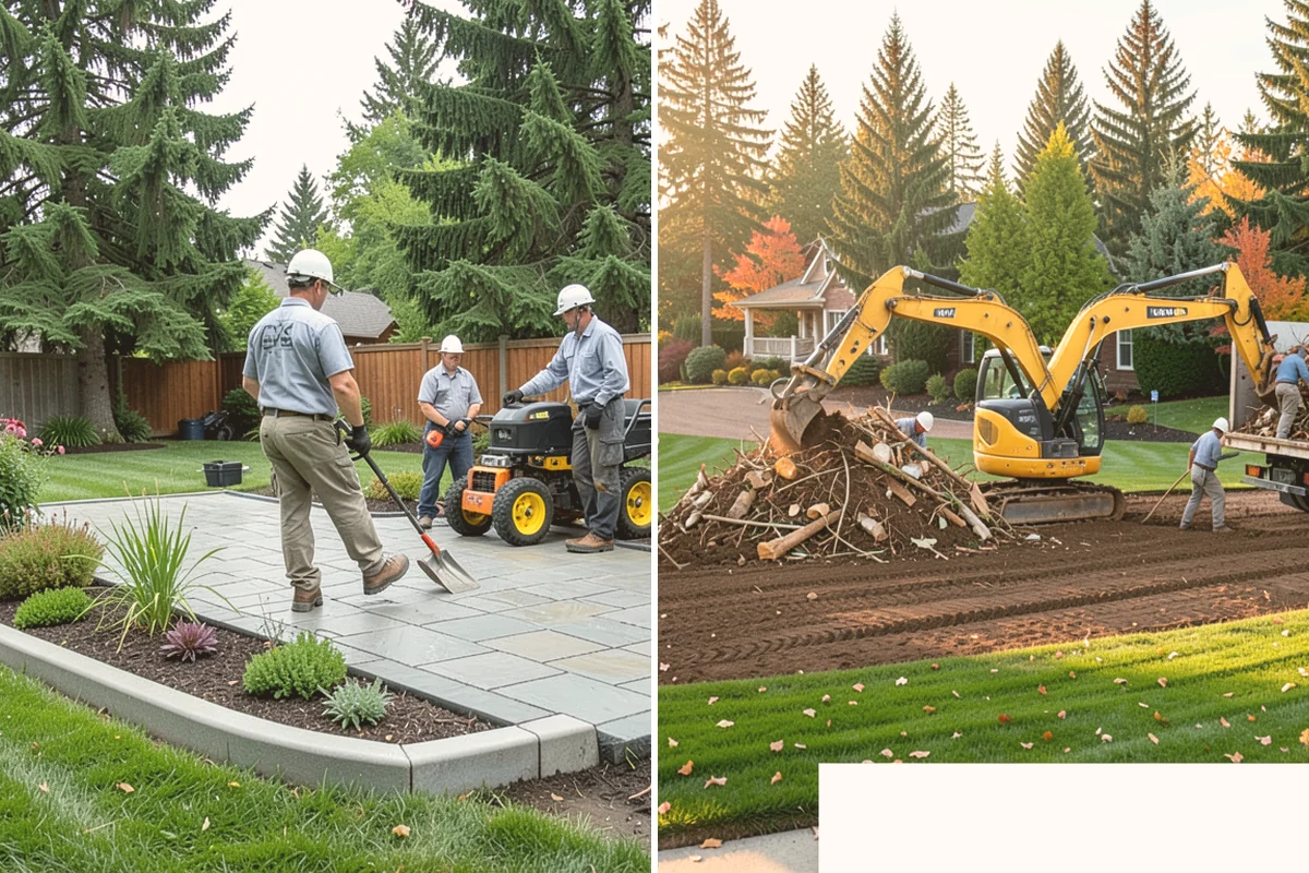 Rockery Wall Installation in Eatonville, Pierce County, WA - Excavate and bench the slope to grade