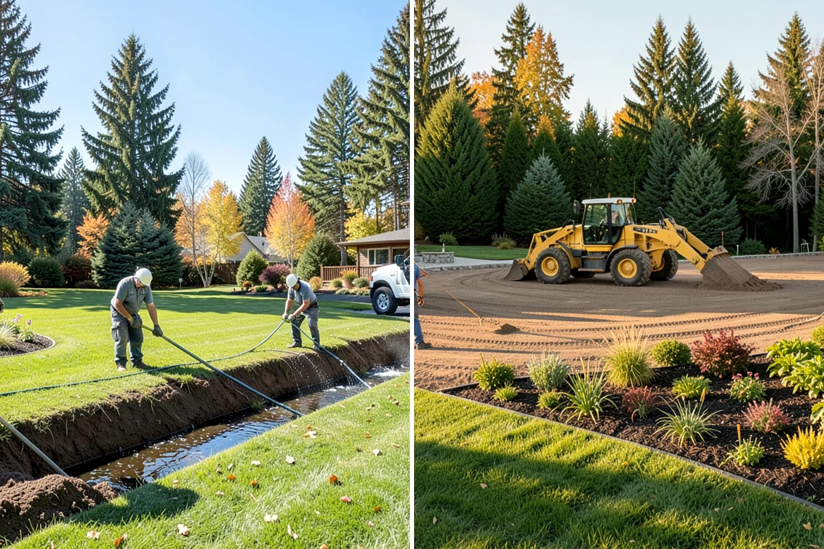 Rockery Wall Installation in Everett, Snohomish County, WA - Excavate and bench the slope to grade