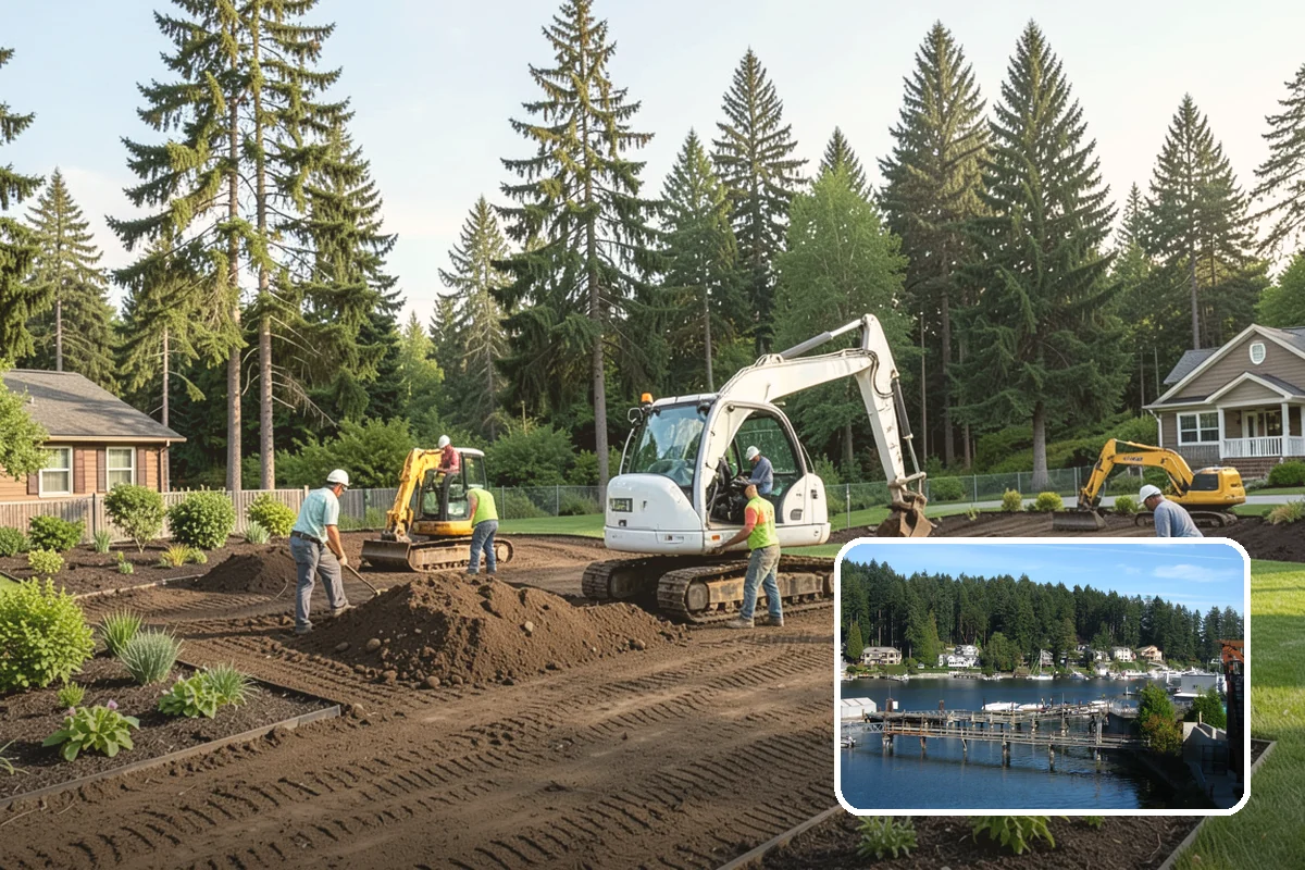 Rockery Wall Installation in Gig Harbor, Pierce County, WA - Time-tested regional solution for PNW slopes