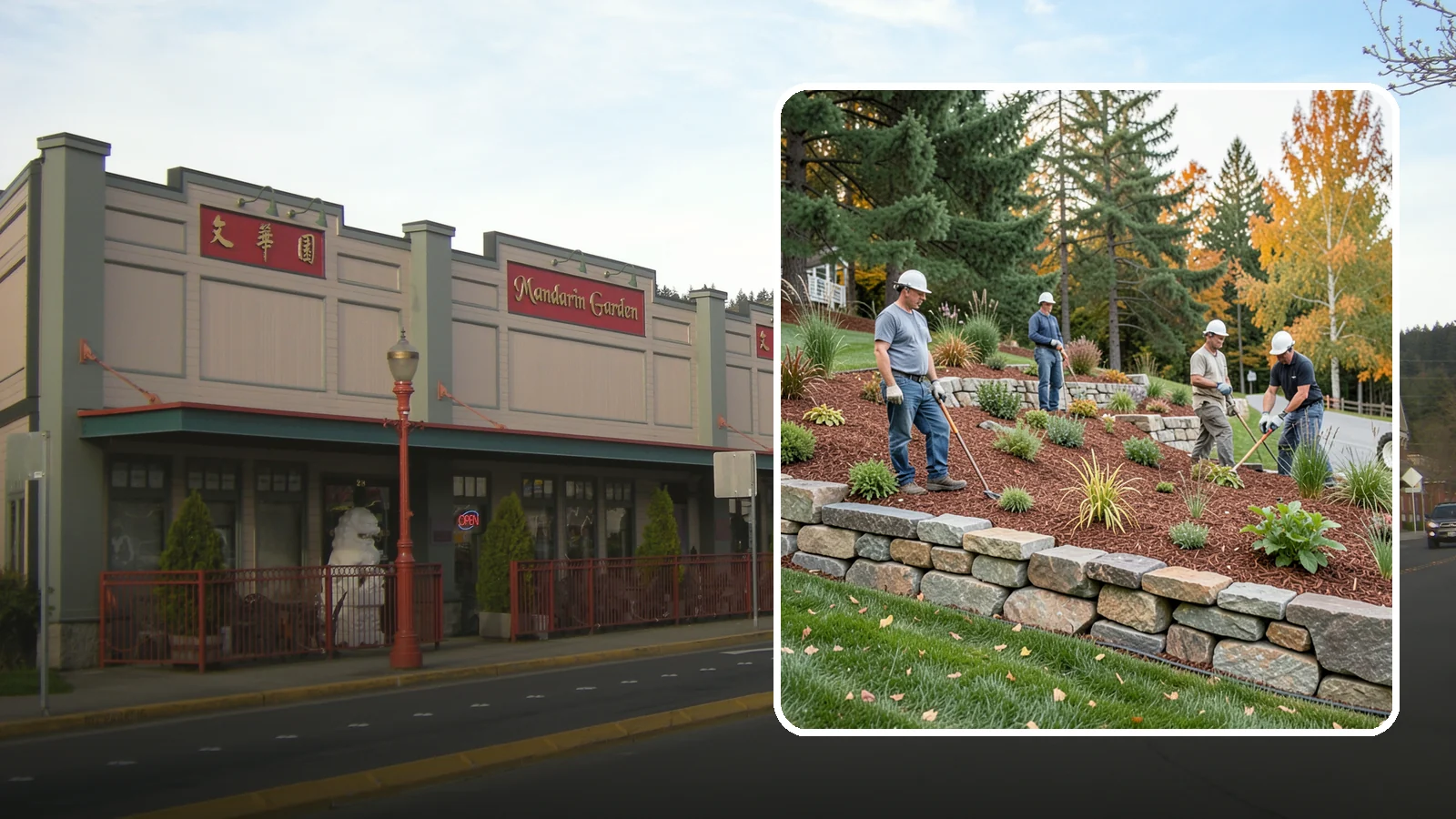 Rockery Wall Installation in Issaquah, King County, WA - A regional PNW favorite of stacked quarry rock built as a free-draining rockery to stabilize and beautify Western Washington...