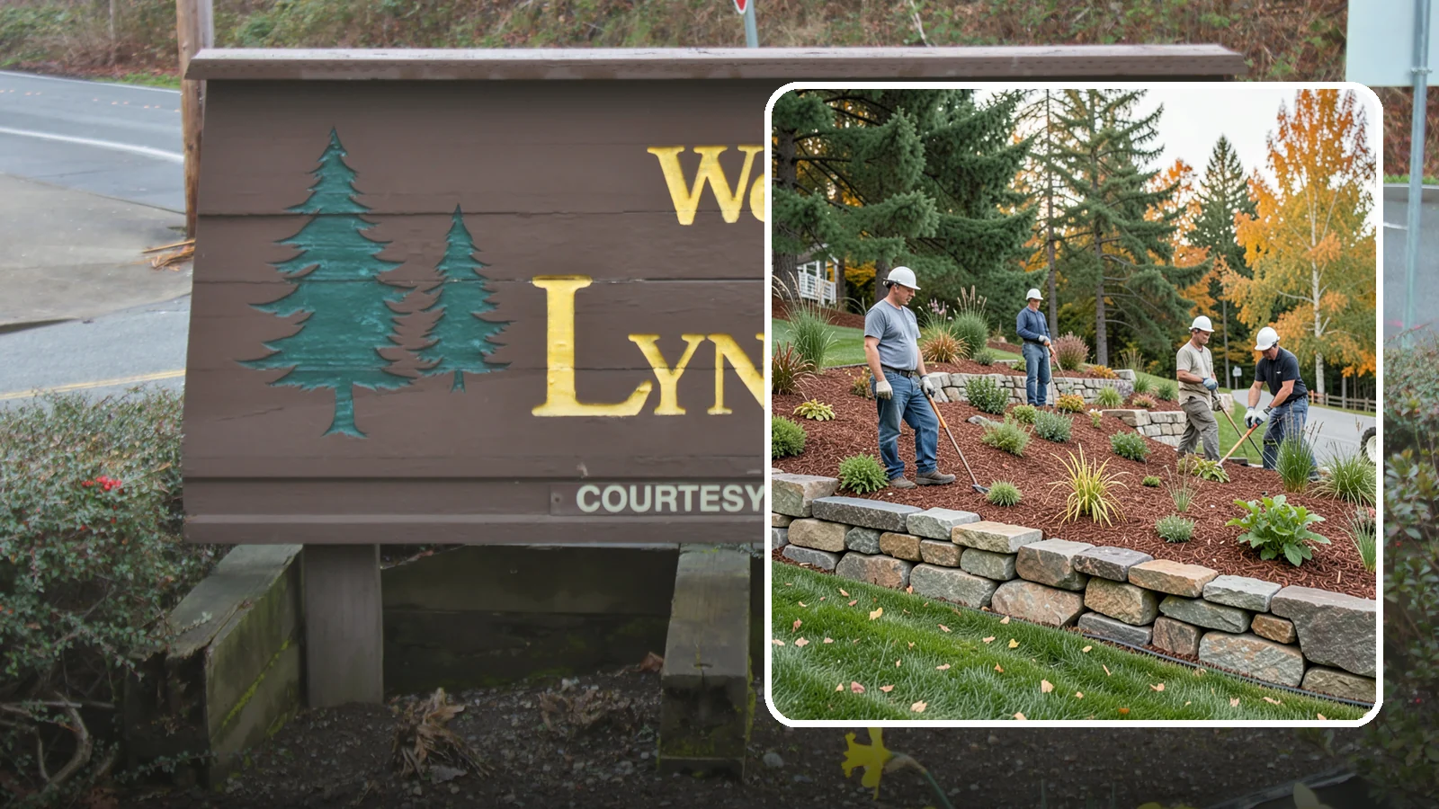 Rockery Wall Installation in Lynnwood, Snohomish County, WA - A regional PNW favorite of stacked quarry rock built as a free-draining rockery to stabilize and beautify Western Washington...