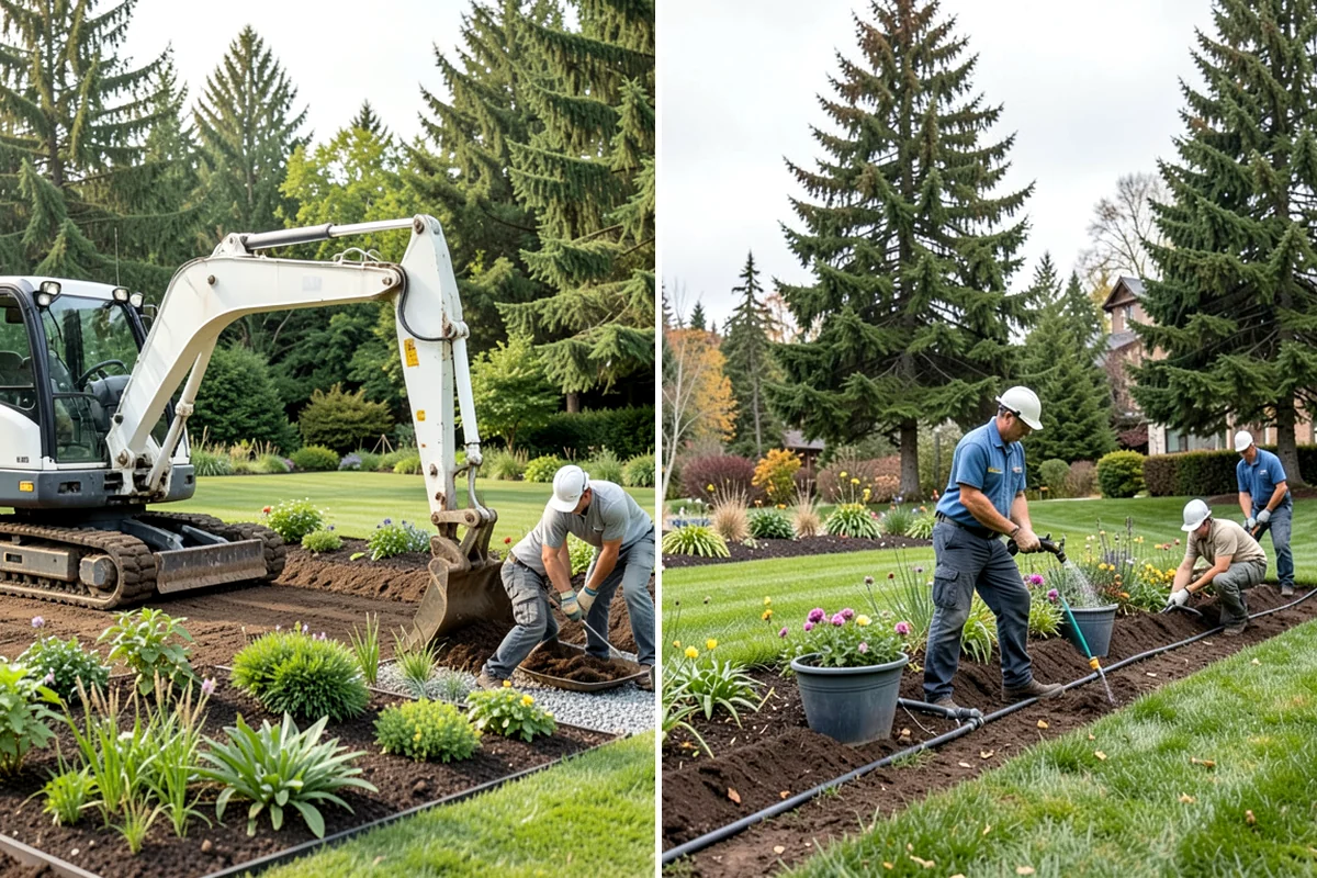 Rockery Wall Installation in Maple Valley, King County, WA - Excavate and bench the slope to grade