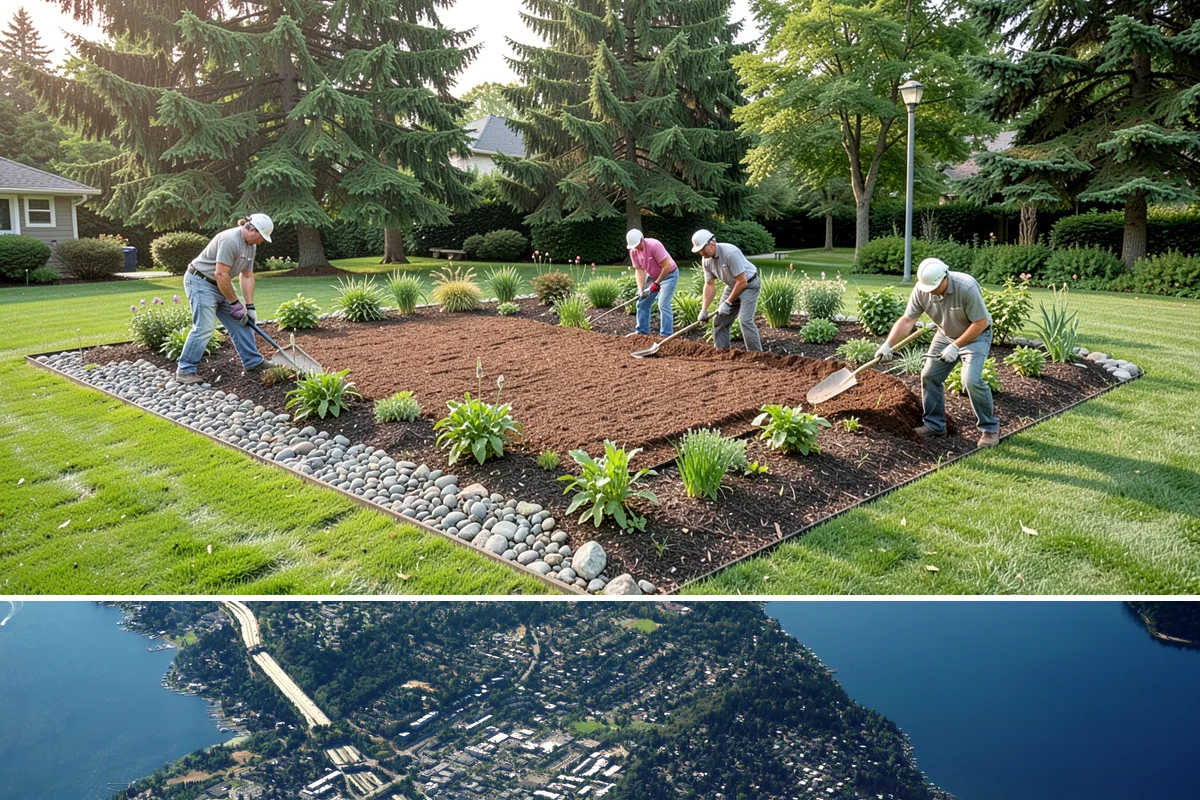 Rockery Wall Installation in Mercer Island, King County, WA - Best installed in the drier spring-through-fall window when equipment can work the slope without disturbing saturated PNW soils.
