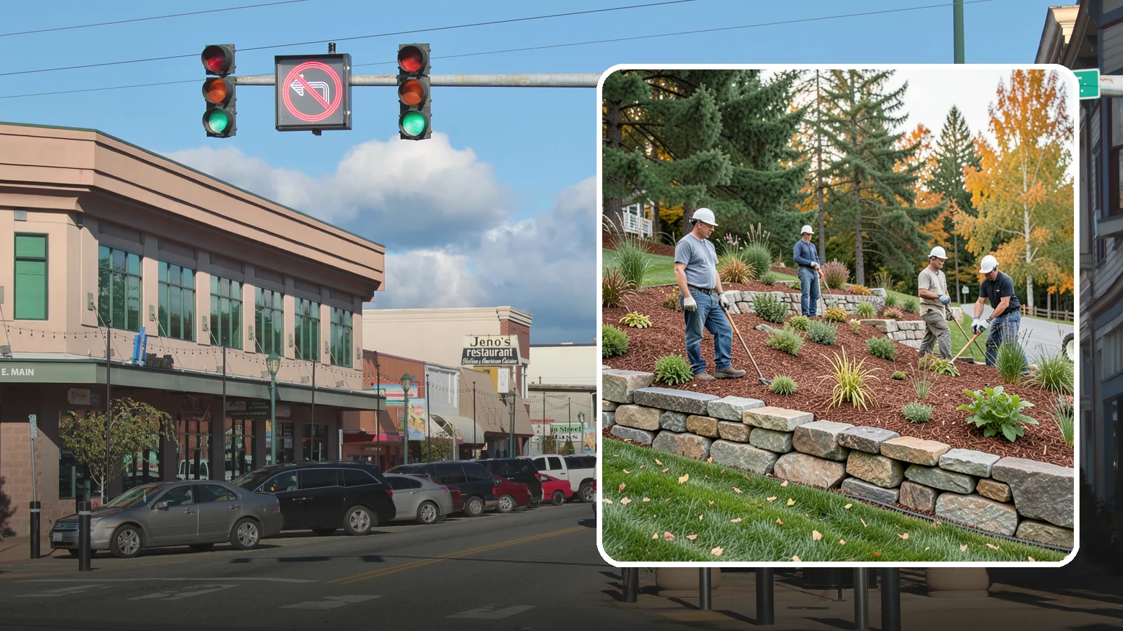 Rockery Wall Installation in Monroe, Snohomish County, WA - A regional PNW favorite of stacked quarry rock built as a free-draining rockery to stabilize and beautify Western Washington...