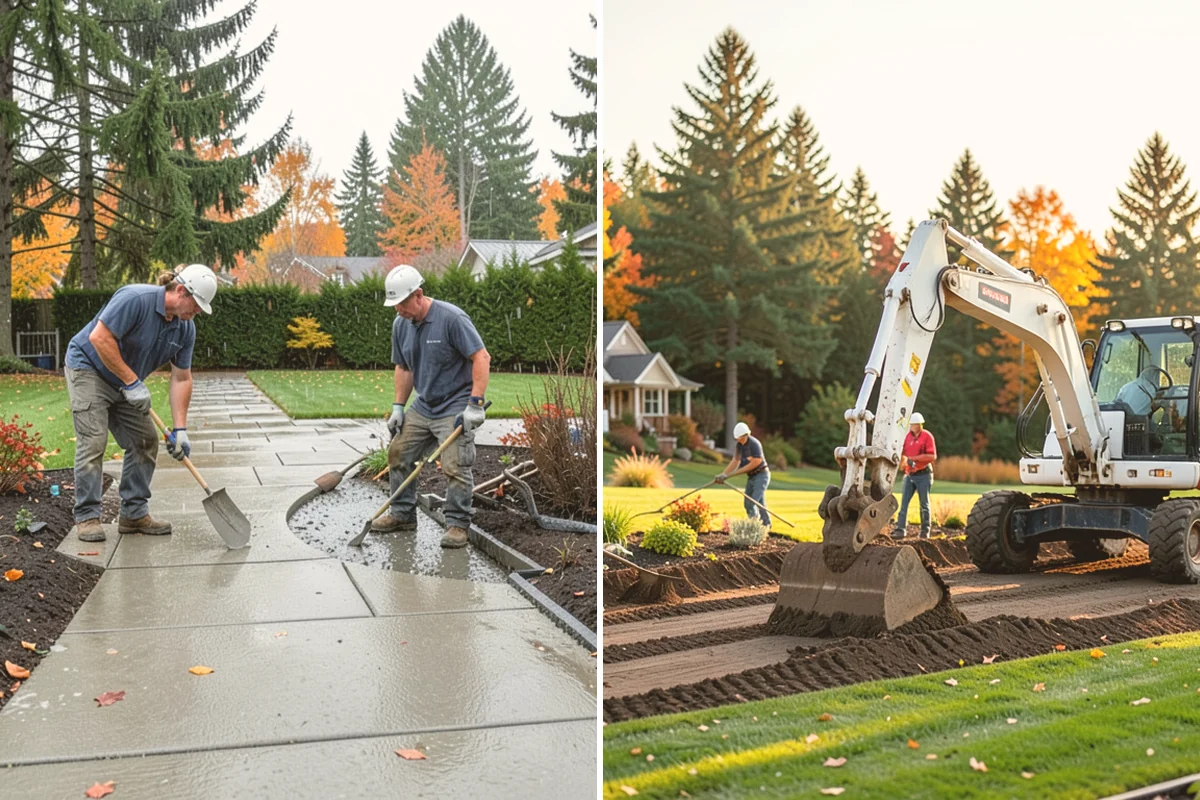 Rockery Wall Installation in Mount Vernon, Skagit County, WA - Excavate and bench the slope to grade