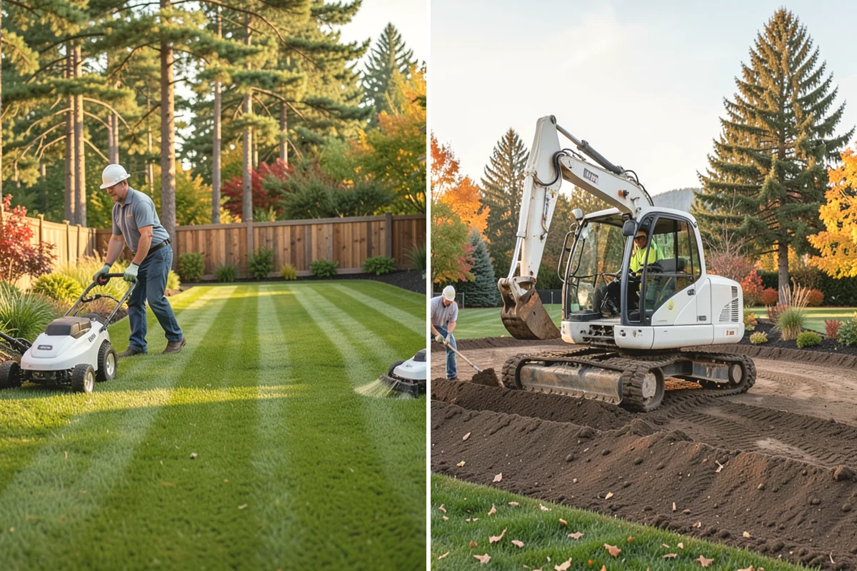 Rockery Wall Installation in Mountlake Terrace, Snohomish County, WA - Excavate and bench the slope to grade