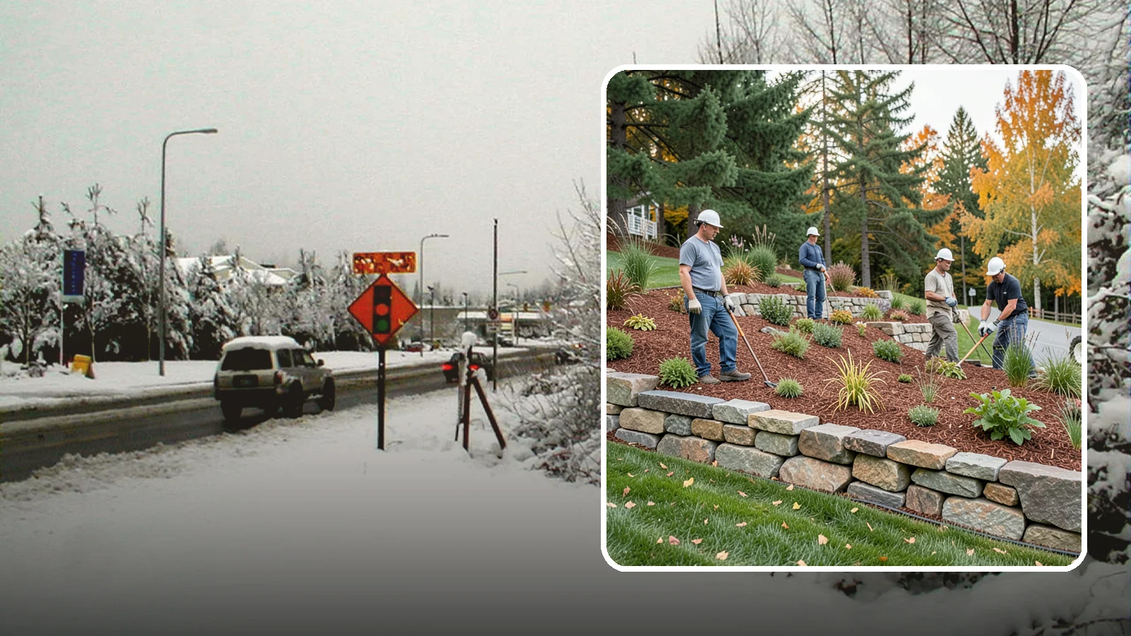 Rockery Wall Installation in Newcastle, King County, WA - A regional PNW favorite of stacked quarry rock built as a free-draining rockery to stabilize and beautify Western Washington...