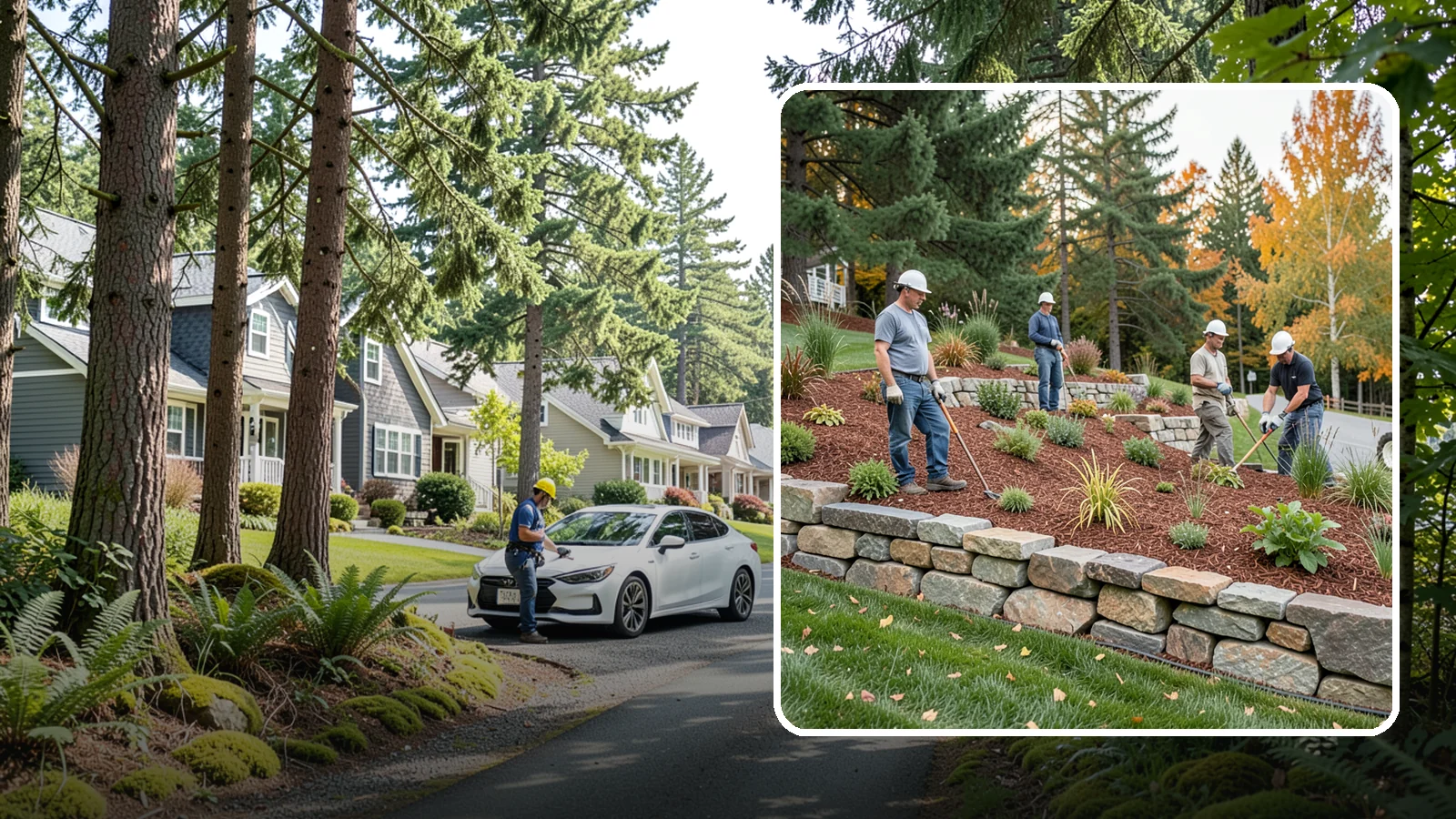 Rockery Wall Installation in Normandy Park, King County, WA - A regional PNW favorite of stacked quarry rock built as a free-draining rockery to stabilize and beautify Western Washington...