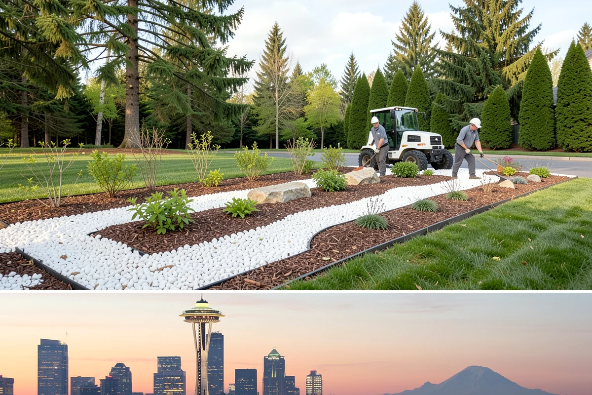 Rockery Wall Installation in Seattle, King County, WA - Best installed in the drier spring-through-fall window when equipment can work the slope without disturbing saturated PNW soils.