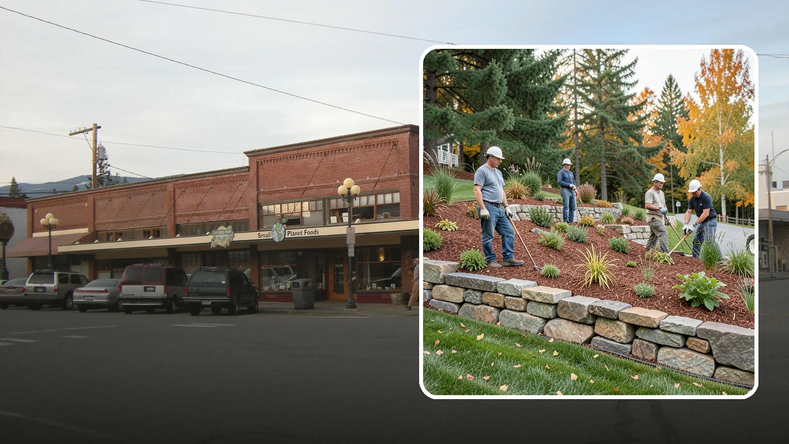 Rockery Wall Installation in Sedro-Woolley, Skagit County, WA - A regional PNW favorite of stacked quarry rock built as a free-draining rockery to stabilize and beautify Western Washington...