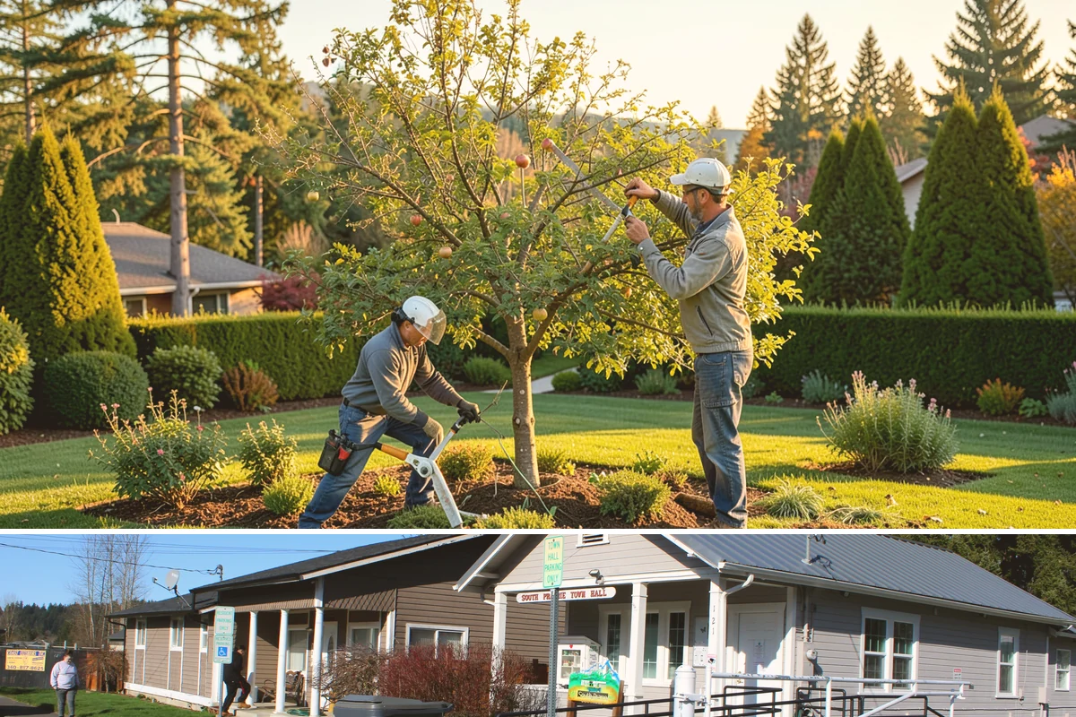 Rockery Wall Installation in South Prairie, Pierce County, WA - Best installed in the drier spring-through-fall window when equipment can work the slope without disturbing saturated PNW soils.