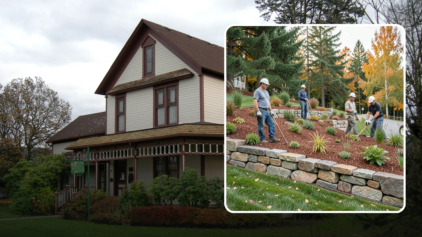 Rockery Wall Installation in Sumner, Pierce County, WA - A regional PNW favorite of stacked quarry rock built as a free-draining rockery to stabilize and beautify Western Washington...