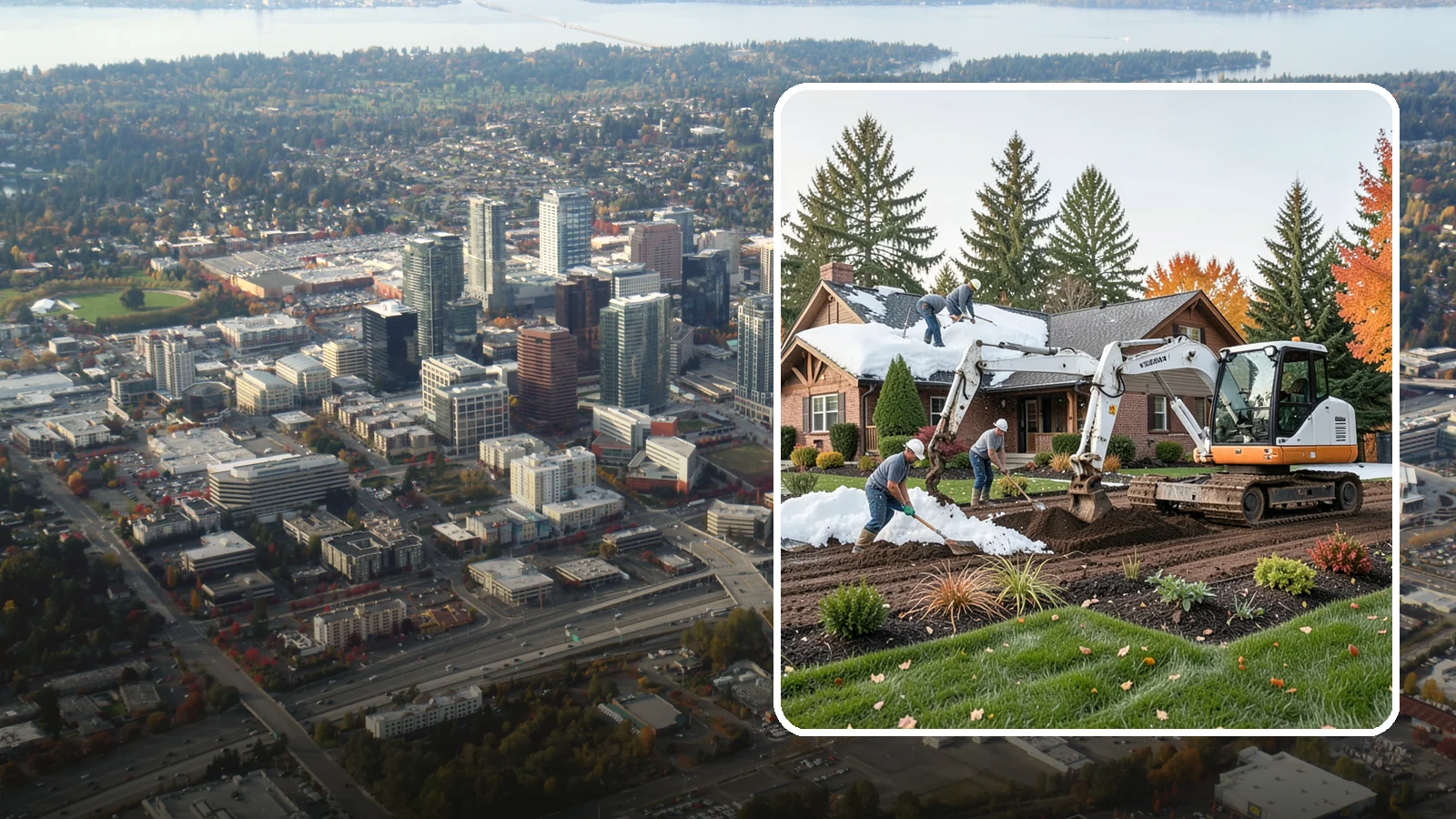 Roof Snow Removal in Bellevue, King County, WA - We safely remove heavy, wet snow loads from roofs to protect Puget Sound structures from stress, leaks, and collapse.