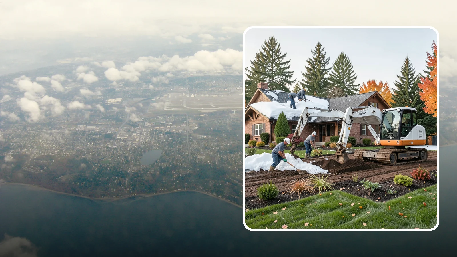 Roof Snow Removal in Burien, King County, WA - We safely remove heavy, wet snow loads from roofs to protect Puget Sound structures from stress, leaks, and collapse.