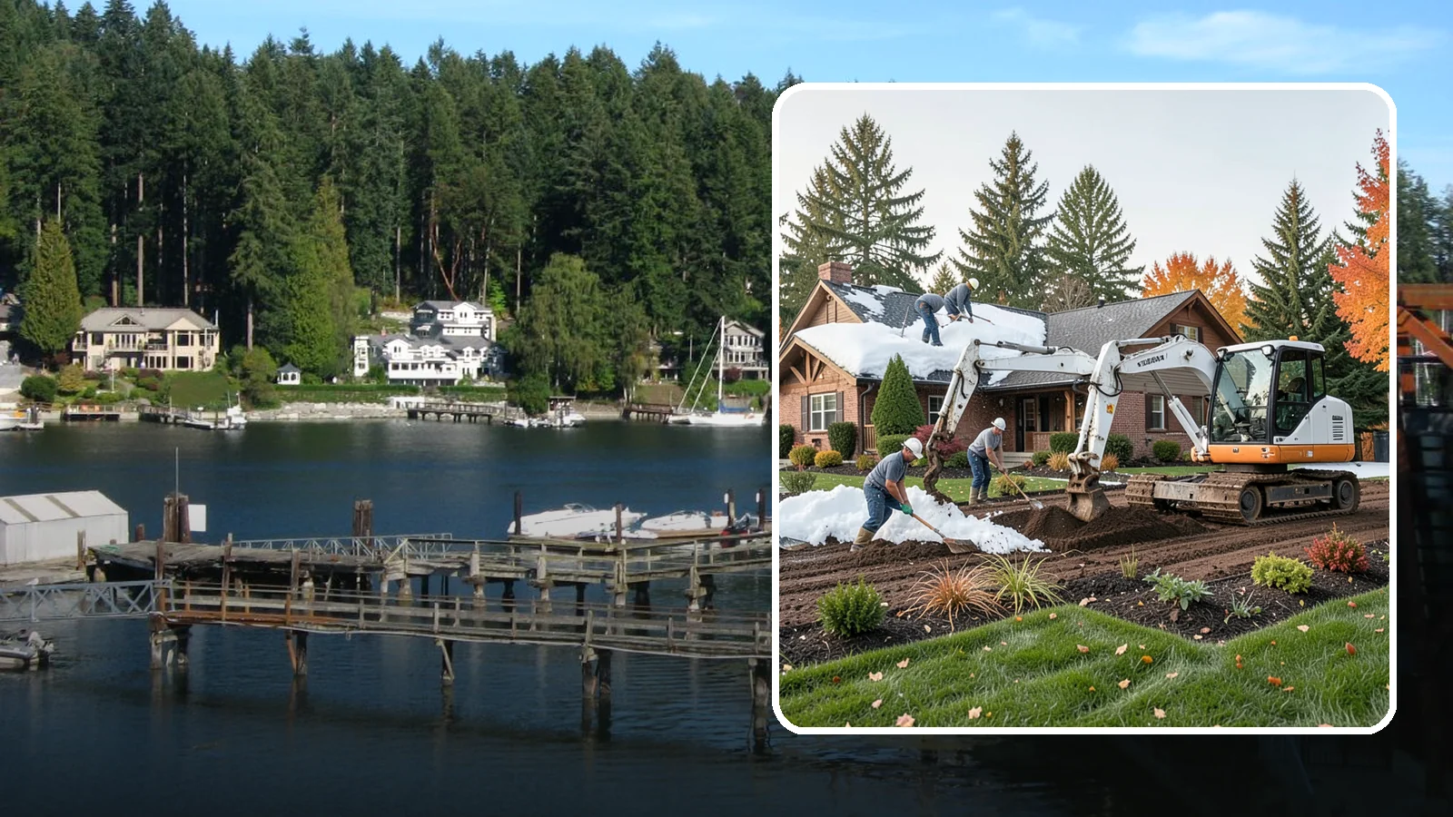 Roof Snow Removal in Gig Harbor, Pierce County, WA - We safely remove heavy, wet snow loads from roofs to protect Puget Sound structures from stress, leaks, and collapse.