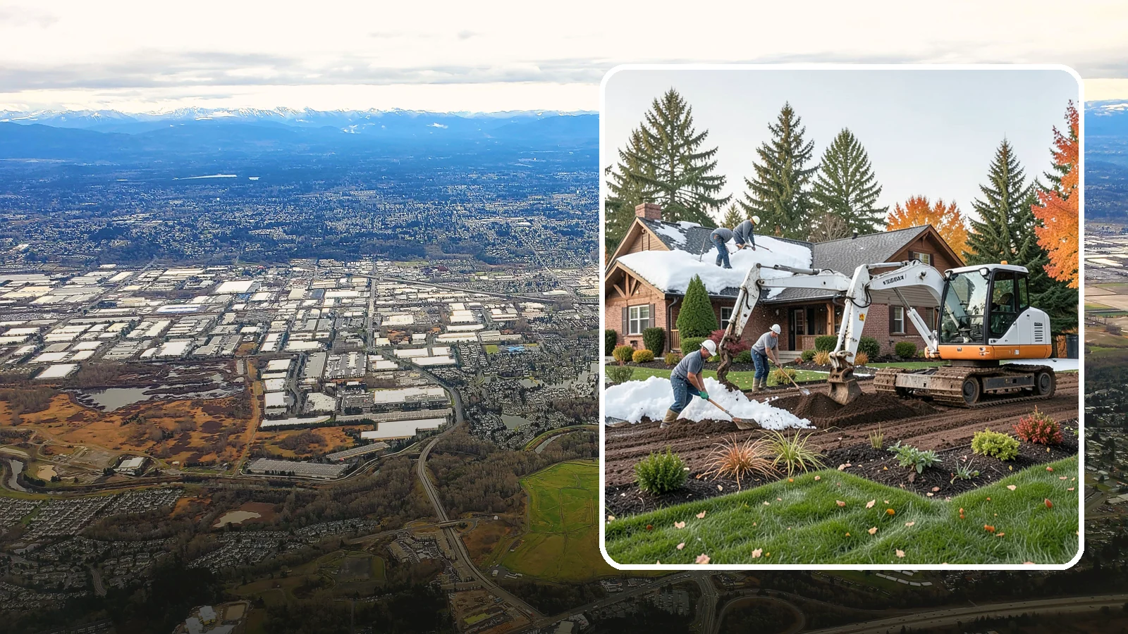 Roof Snow Removal in Kent, King County, WA - We safely remove heavy, wet snow loads from roofs to protect Puget Sound structures from stress, leaks, and collapse.