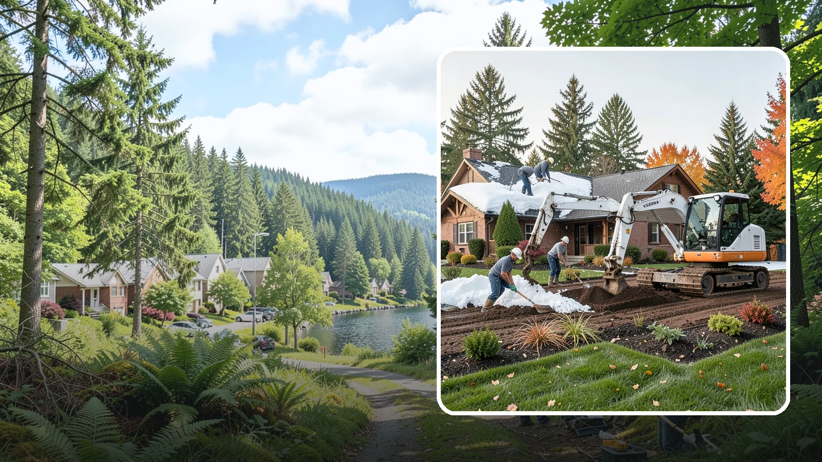 Roof Snow Removal in Lake Forest Park, King County, WA - We safely remove heavy, wet snow loads from roofs to protect Puget Sound structures from stress, leaks, and collapse.