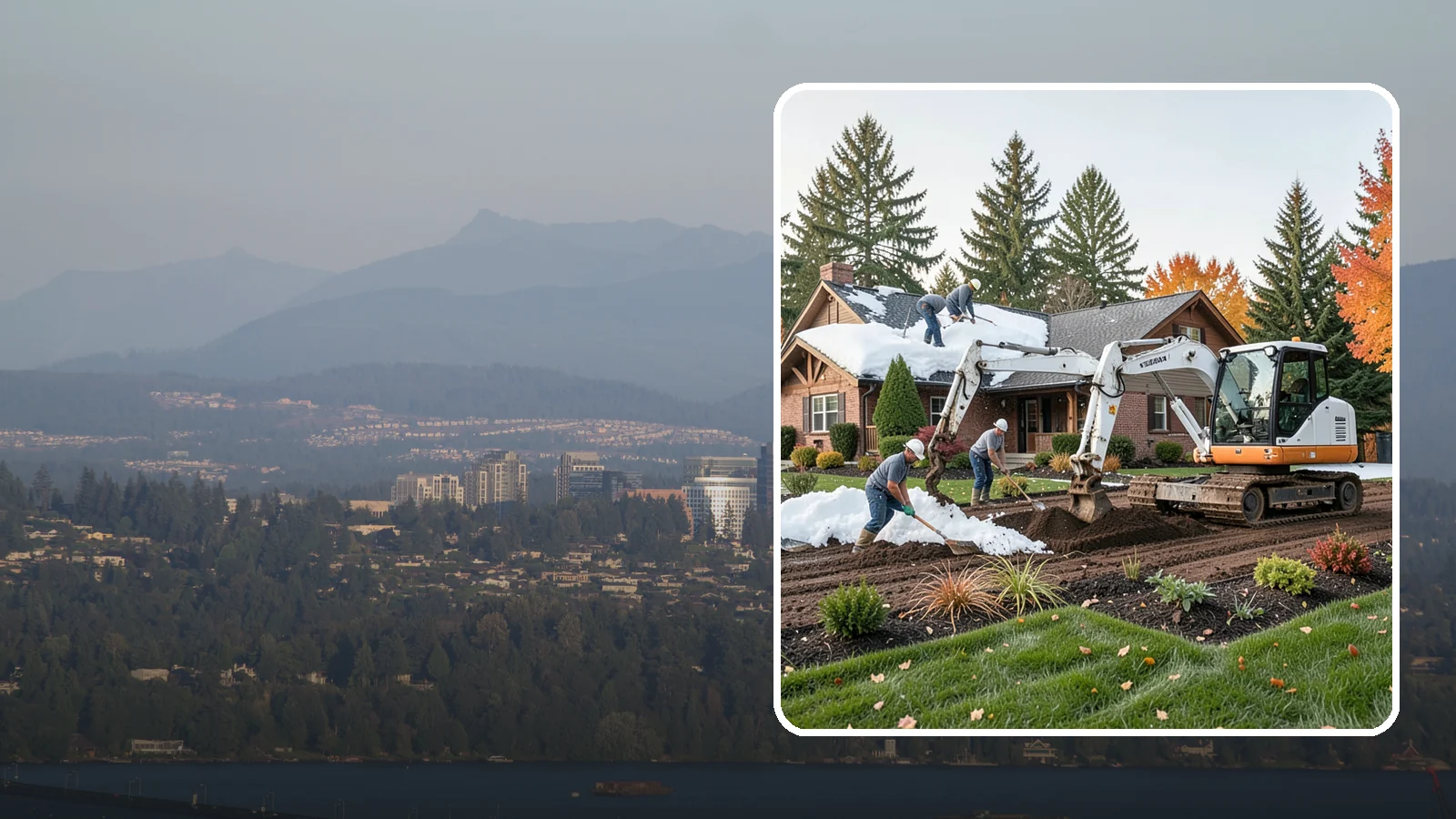 Roof Snow Removal in Medina, King County, WA - We safely remove heavy, wet snow loads from roofs to protect Puget Sound structures from stress, leaks, and collapse.