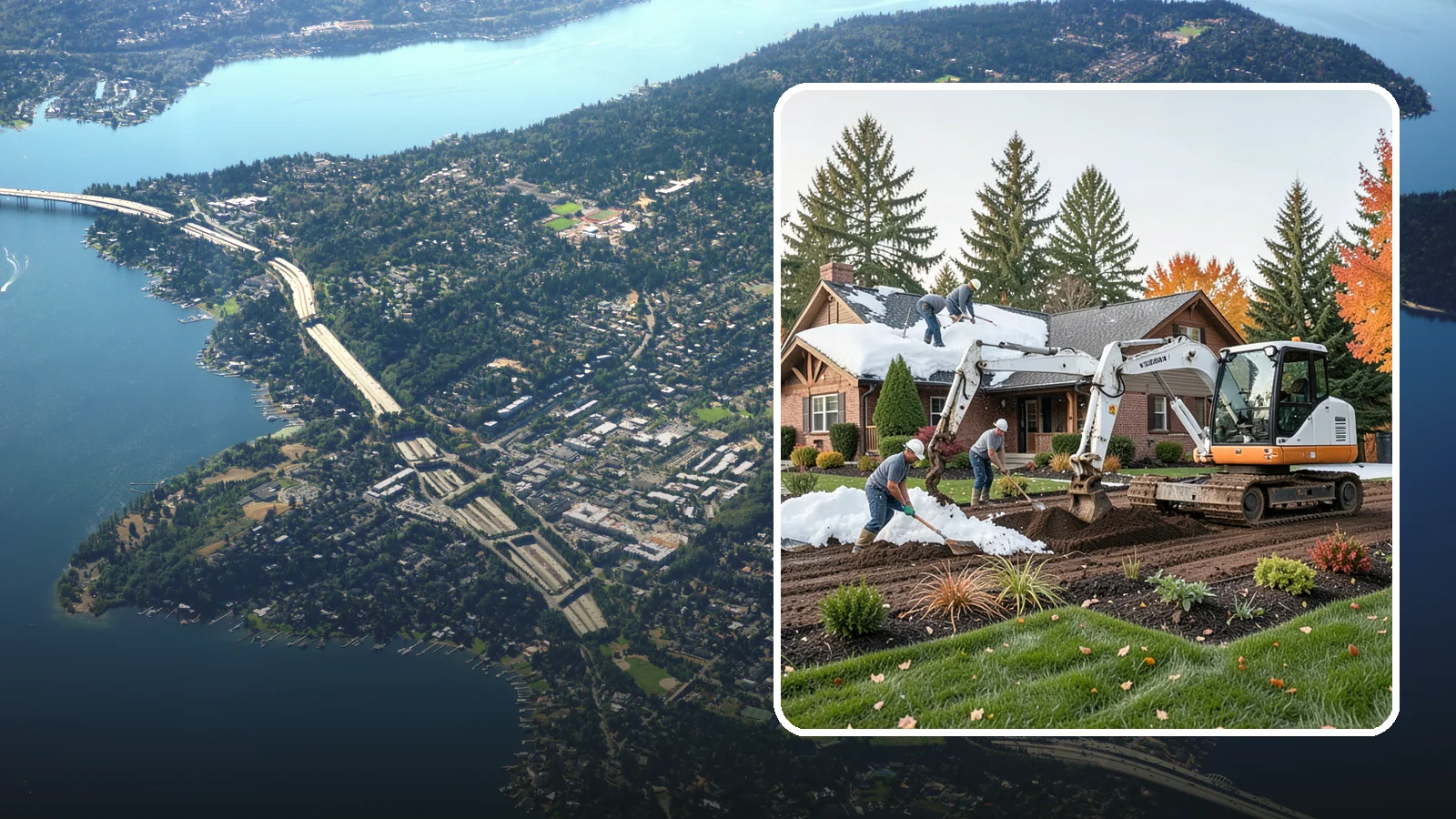 Roof Snow Removal in Mercer Island, King County, WA - We safely remove heavy, wet snow loads from roofs to protect Puget Sound structures from stress, leaks, and collapse.