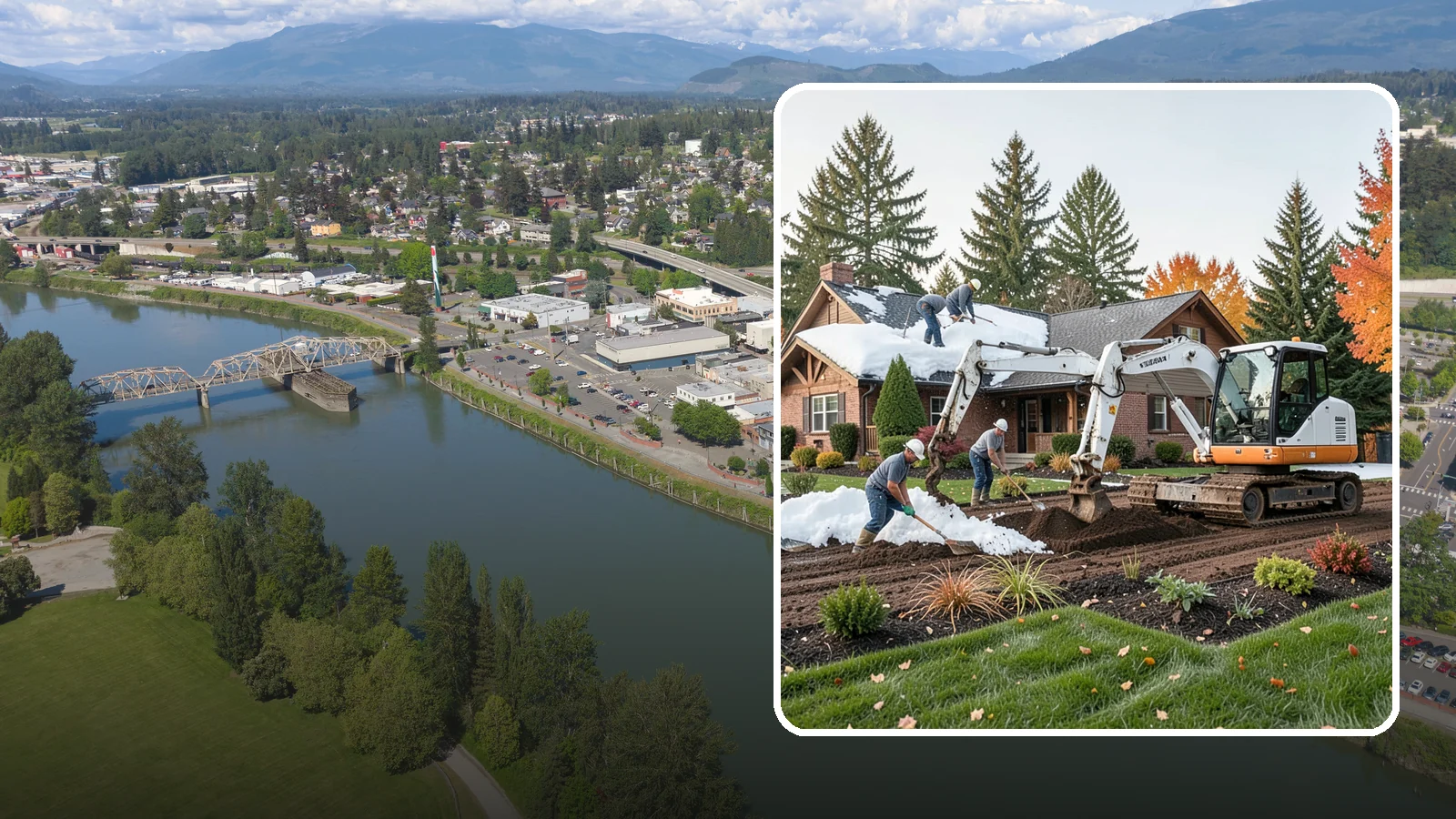 Roof Snow Removal in Mount Vernon, Skagit County, WA - We safely remove heavy, wet snow loads from roofs to protect Puget Sound structures from stress, leaks, and collapse.
