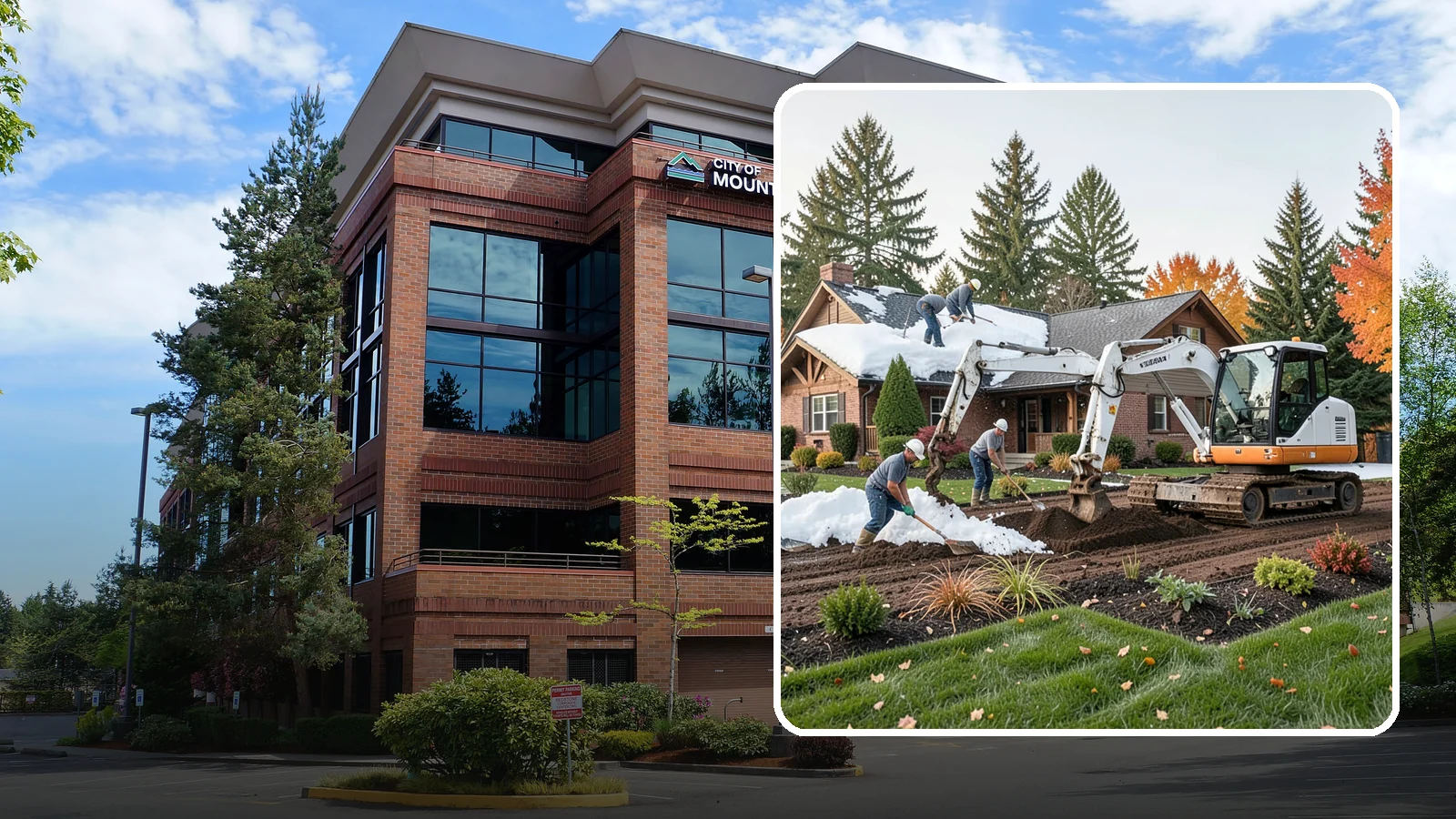 Roof Snow Removal in Mountlake Terrace, Snohomish County, WA - We safely remove heavy, wet snow loads from roofs to protect Puget Sound structures from stress, leaks, and collapse.