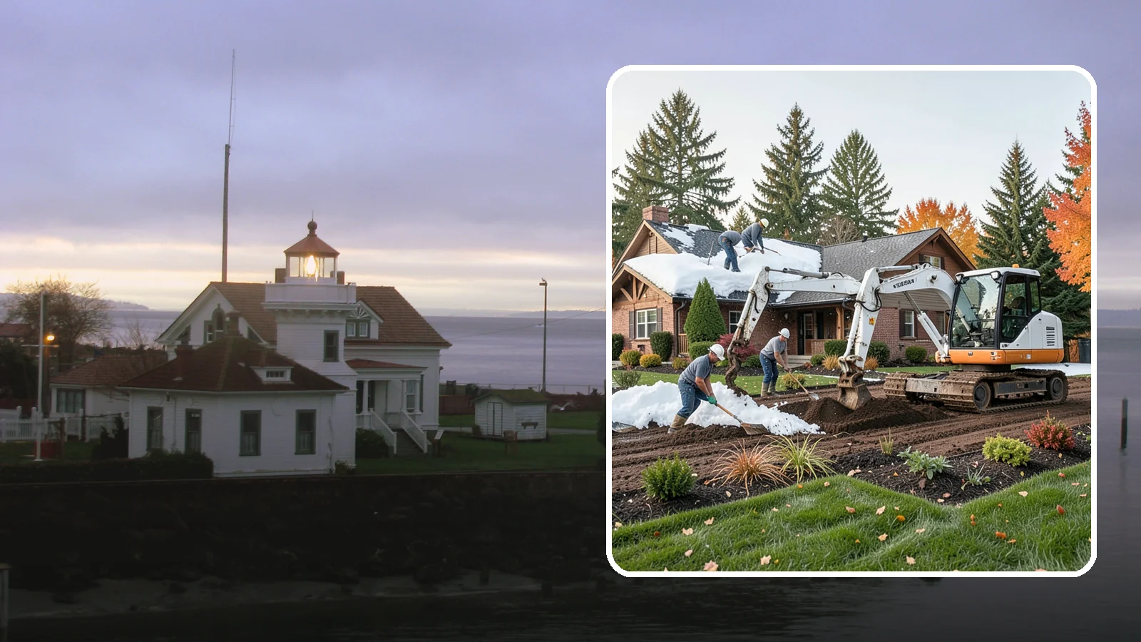 Roof Snow Removal in Mukilteo, Snohomish County, WA - We safely remove heavy, wet snow loads from roofs to protect Puget Sound structures from stress, leaks, and collapse.