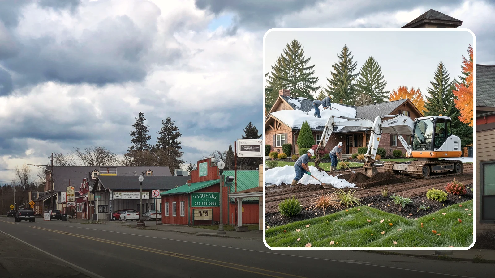 Roof Snow Removal in Roy, Pierce County, WA - We safely remove heavy, wet snow loads from roofs to protect Puget Sound structures from stress, leaks, and collapse.