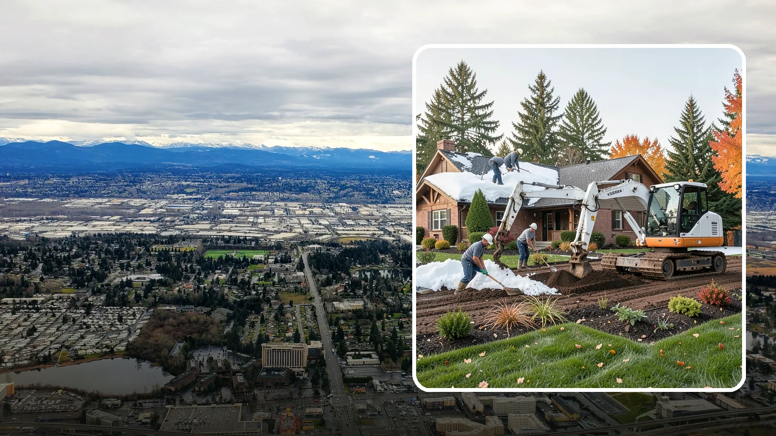 Roof Snow Removal in SeaTac, King County, WA - We safely remove heavy, wet snow loads from roofs to protect Puget Sound structures from stress, leaks, and collapse.