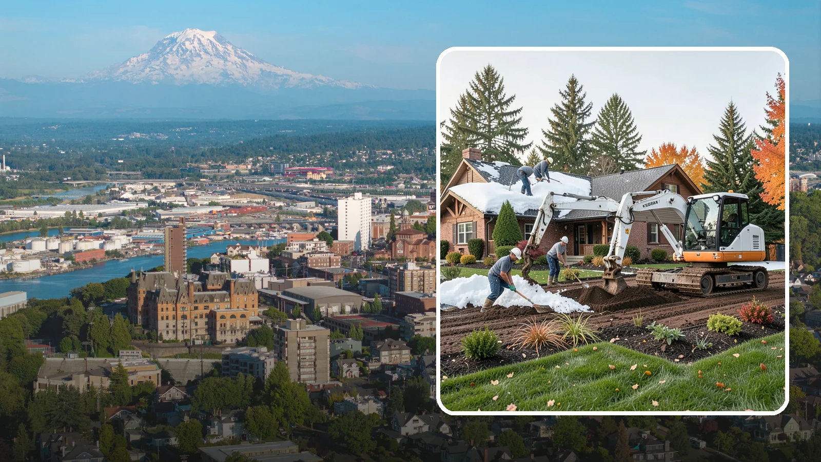 Roof Snow Removal in Tacoma, Pierce County, WA - We safely remove heavy, wet snow loads from roofs to protect Puget Sound structures from stress, leaks, and collapse.
