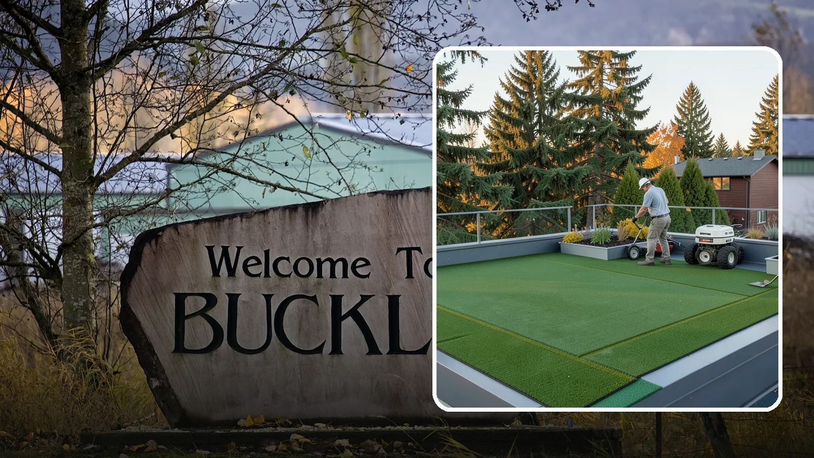 Rooftop & Balcony Turf Installation in Buckley, Pierce County, WA - Lightweight turf for rooftops, balconies, and decks that adds green space to hard surfaces with fast drainage.