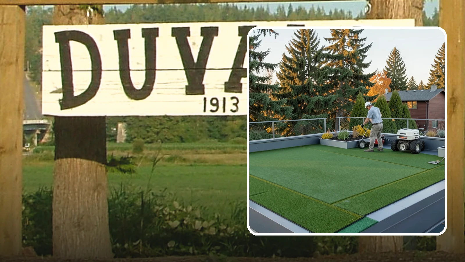 Rooftop & Balcony Turf Installation in Duvall, King County, WA - Lightweight turf for rooftops, balconies, and decks that adds green space to hard surfaces with fast drainage.
