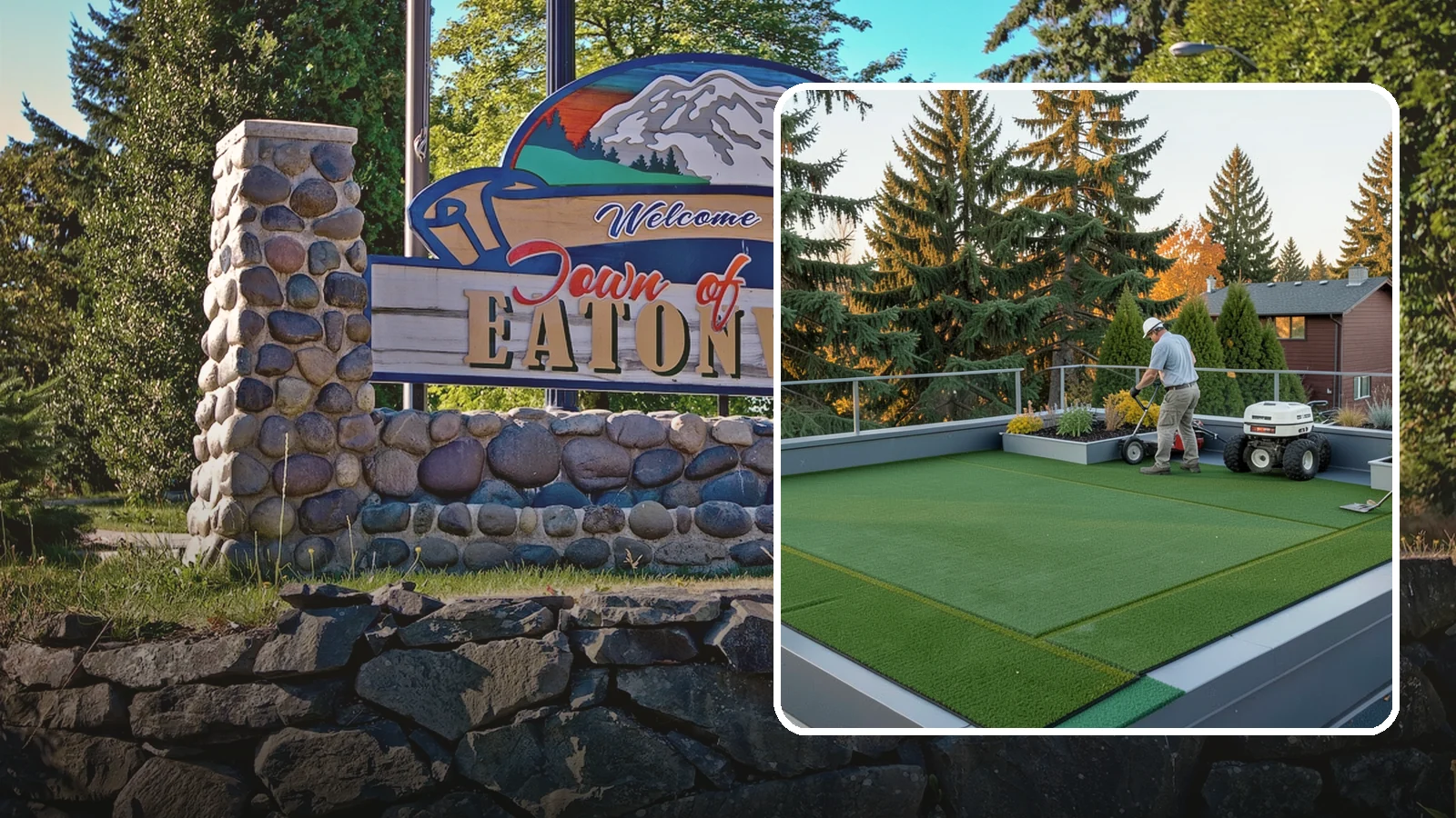 Rooftop & Balcony Turf Installation in Eatonville, Pierce County, WA - Lightweight turf for rooftops, balconies, and decks that adds green space to hard surfaces with fast drainage.