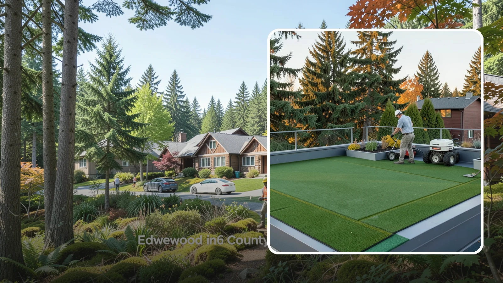 Rooftop & Balcony Turf Installation in Edgewood, Pierce County, WA - Lightweight turf for rooftops, balconies, and decks that adds green space to hard surfaces with fast drainage.