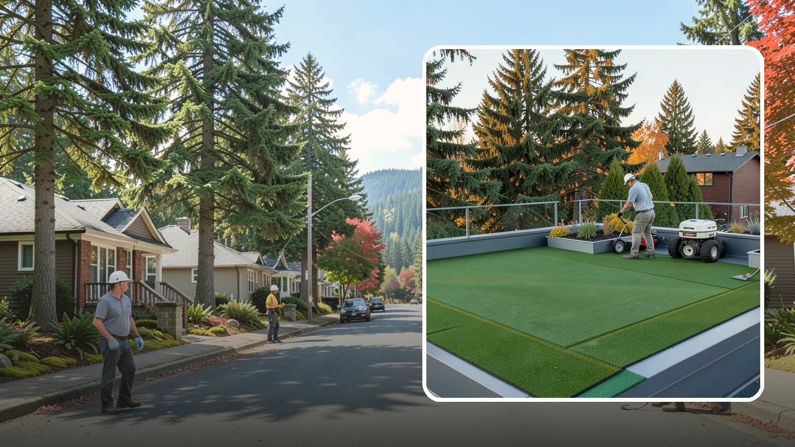 Rooftop & Balcony Turf Installation in Hunts Point, King County, WA - Lightweight turf for rooftops, balconies, and decks that adds green space to hard surfaces with fast drainage.