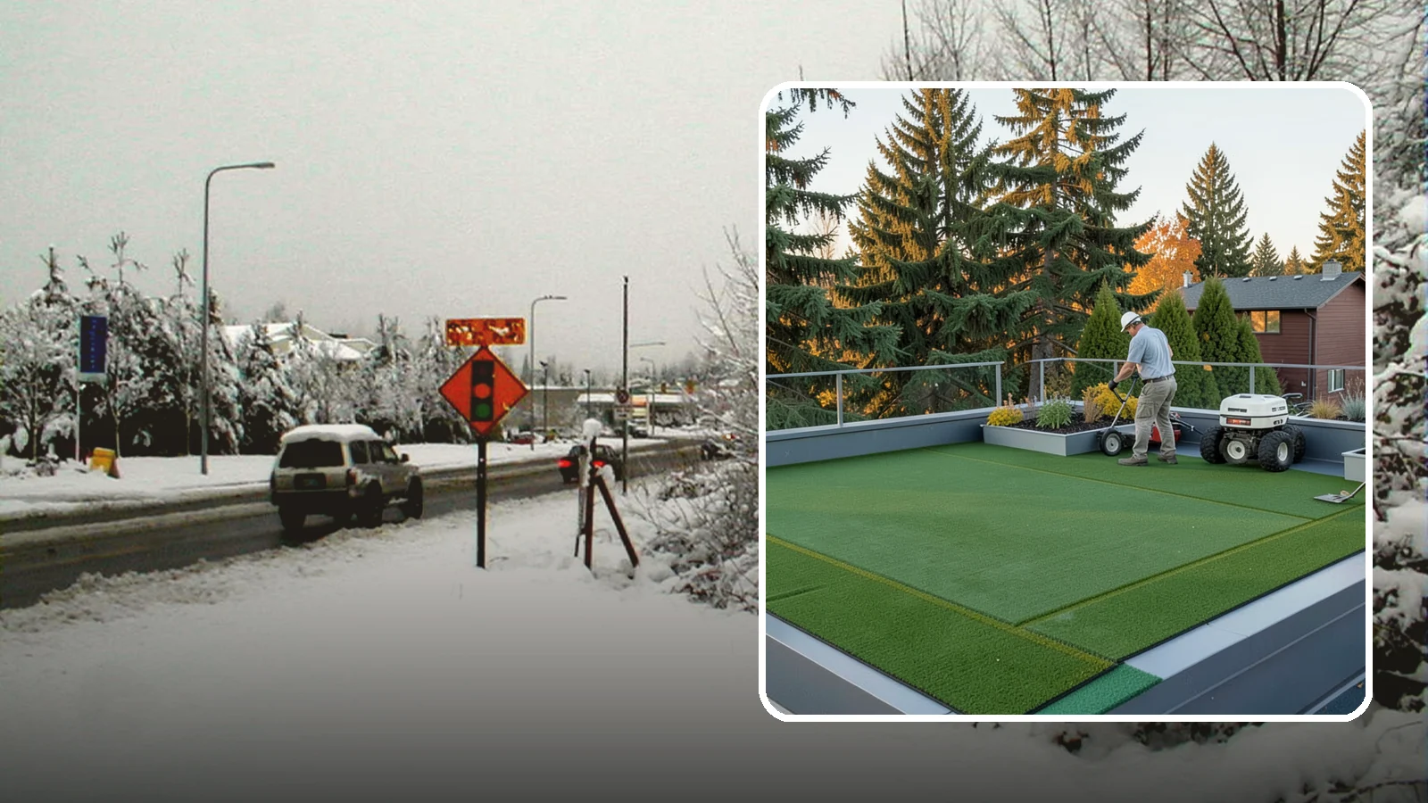 Rooftop & Balcony Turf Installation in Newcastle, King County, WA - Lightweight turf for rooftops, balconies, and decks that adds green space to hard surfaces with fast drainage.