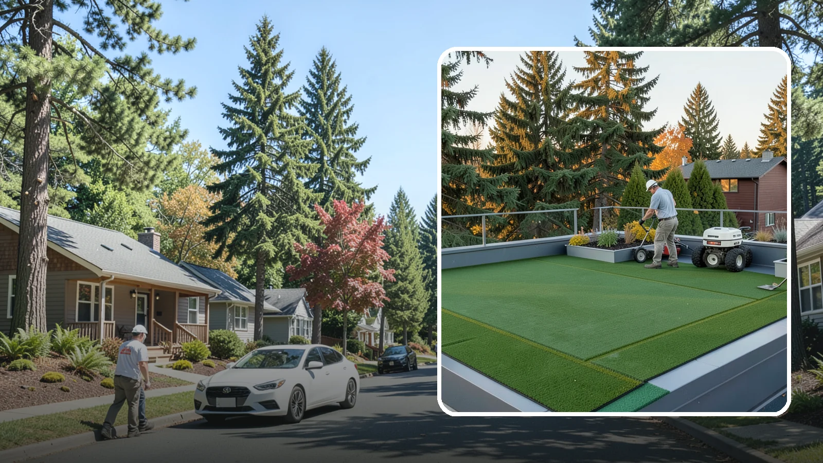 Rooftop & Balcony Turf Installation in Orting, Pierce County, WA - Lightweight turf for rooftops, balconies, and decks that adds green space to hard surfaces with fast drainage.