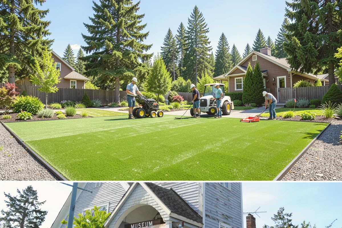 Rooftop & Balcony Turf Installation in Steilacoom, Pierce County, WA - Can be installed year-round.