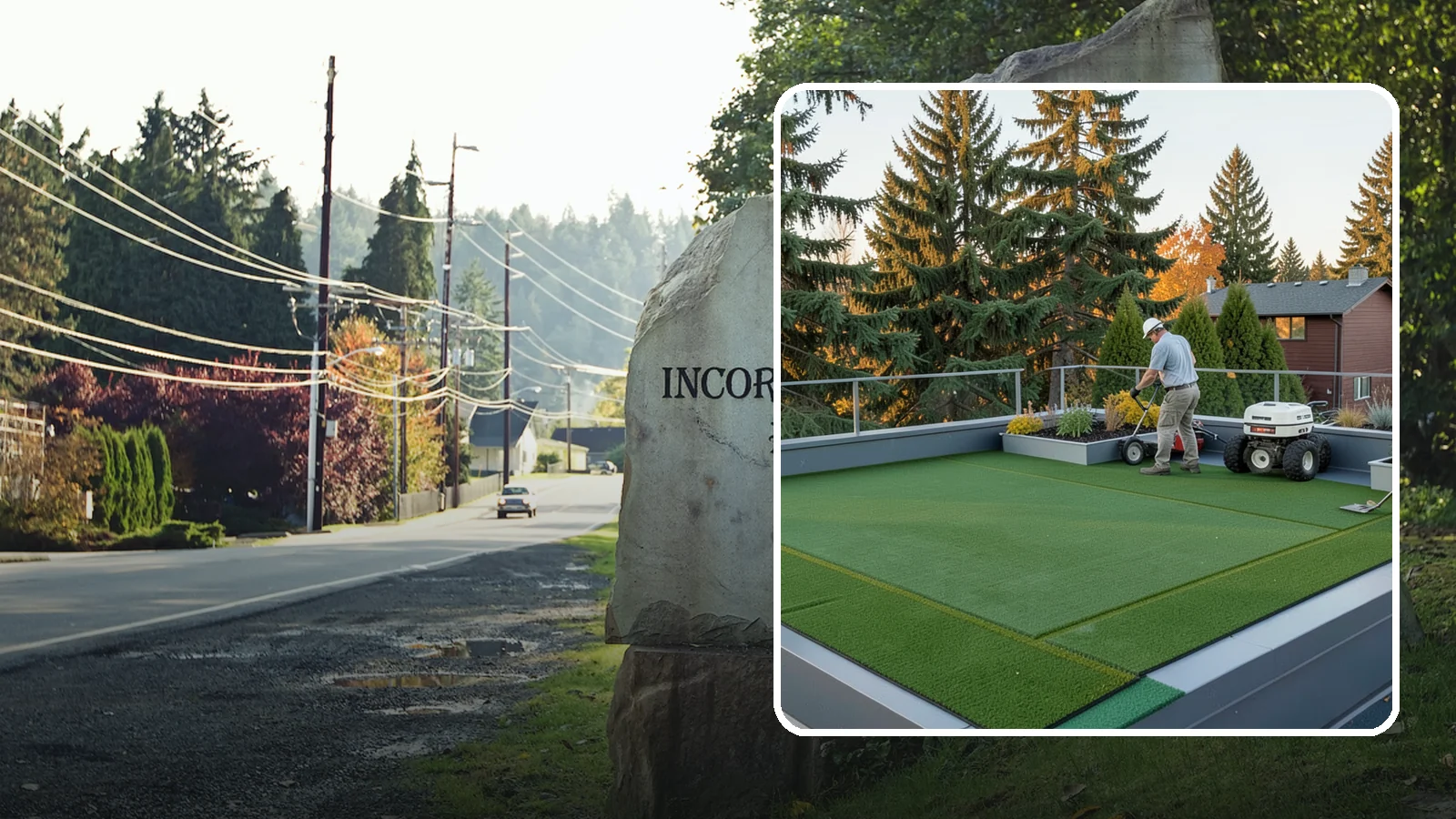 Rooftop & Balcony Turf Installation in Wilkeson, Pierce County, WA - Lightweight turf for rooftops, balconies, and decks that adds green space to hard surfaces with fast drainage.