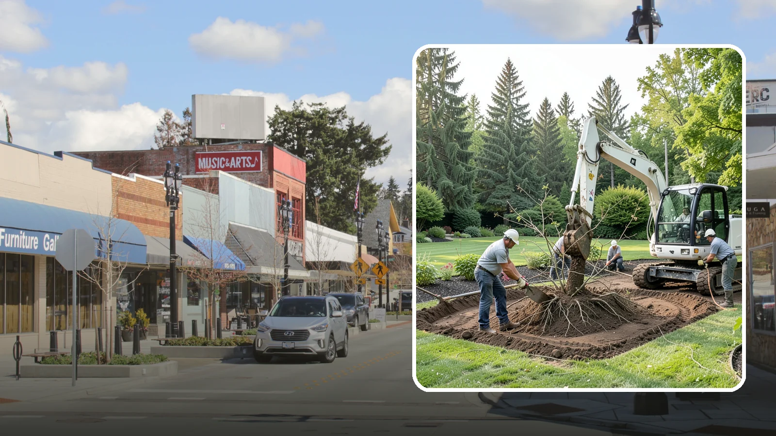 Root Flare Excavation in Bothell, King County, WA - Root flare excavation that uncovers a buried trunk base to stop rot and girdling before they kill the tree.