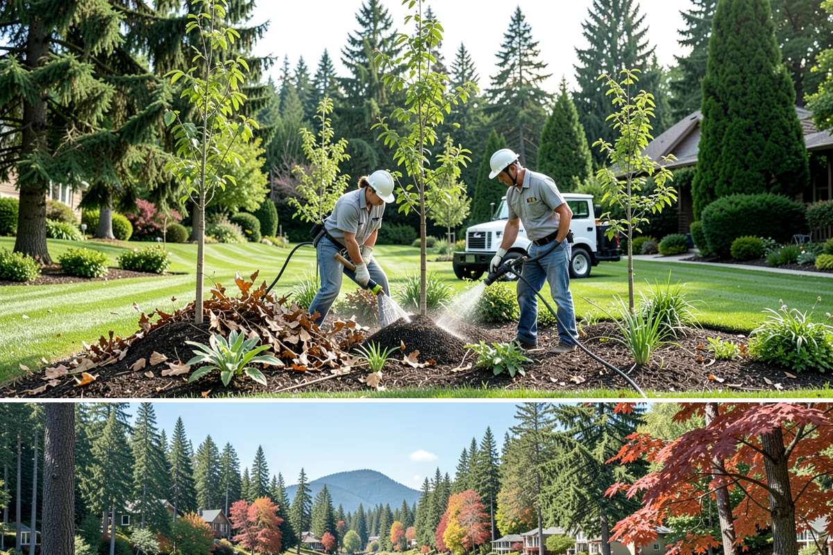 Root Flare Excavation in Covington, King County, WA - Ideally done in the cool, moist months from fall through spring when PNW trees handle root work with least stress.