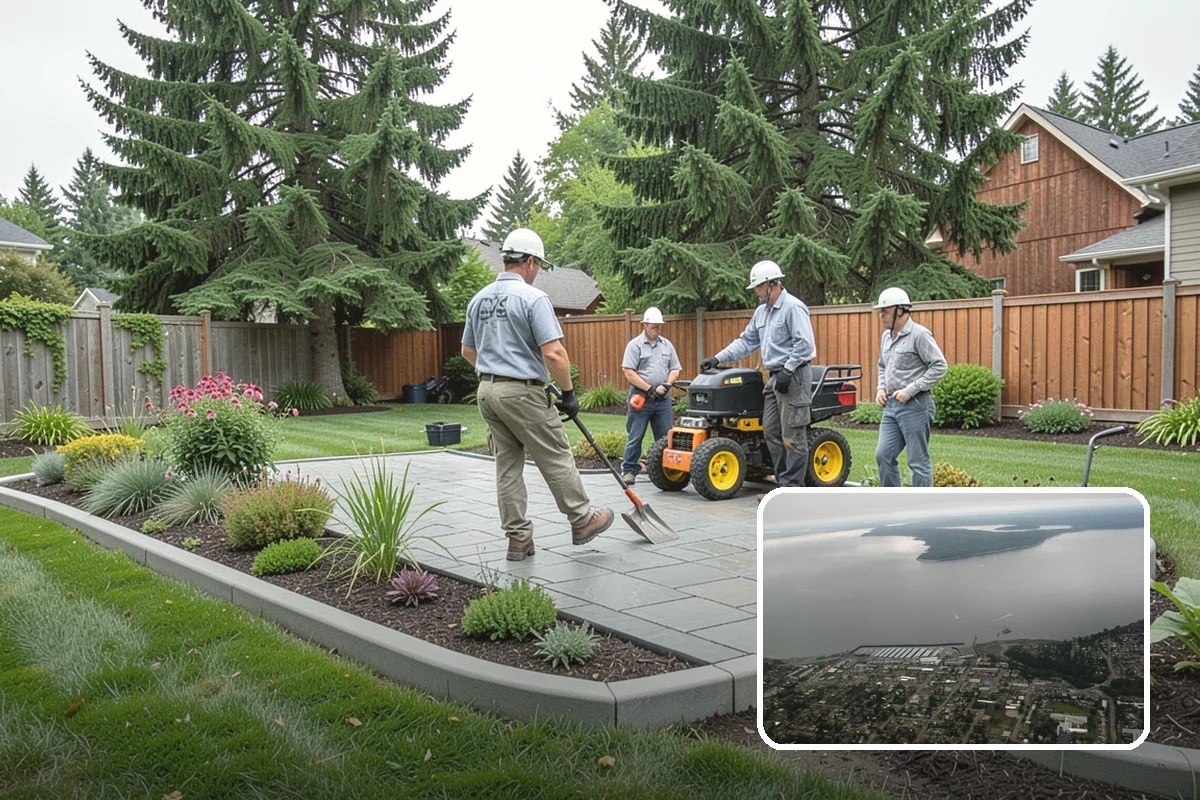Root Flare Excavation in Des Moines, King County, WA - Uncovers a buried, suffocating root flare