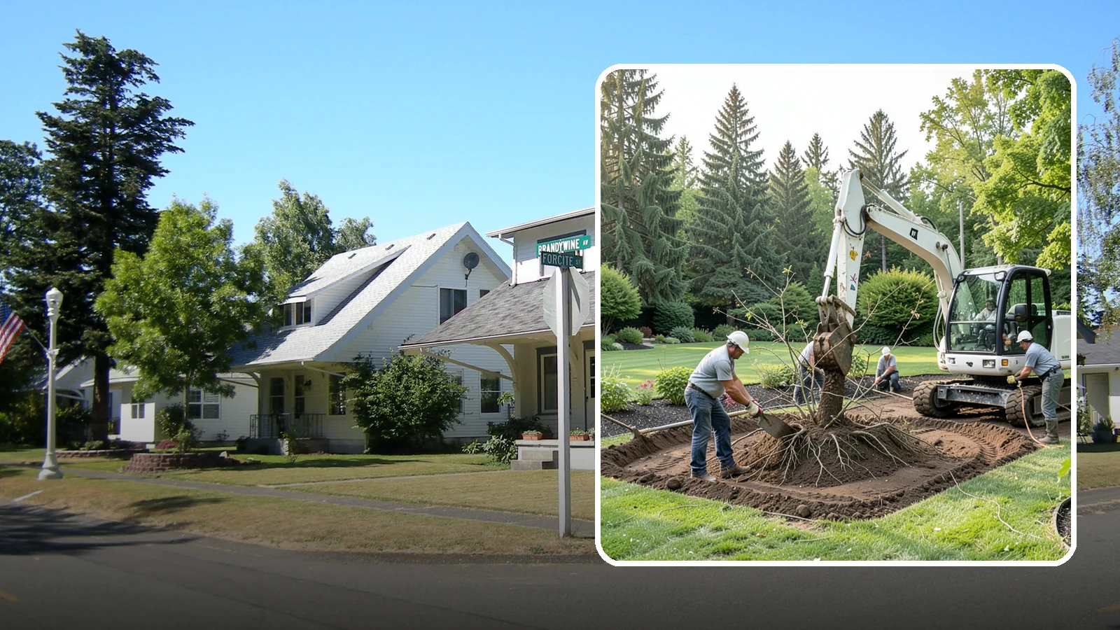Root Flare Excavation in DuPont, Pierce County, WA - Root flare excavation that uncovers a buried trunk base to stop rot and girdling before they kill the tree.