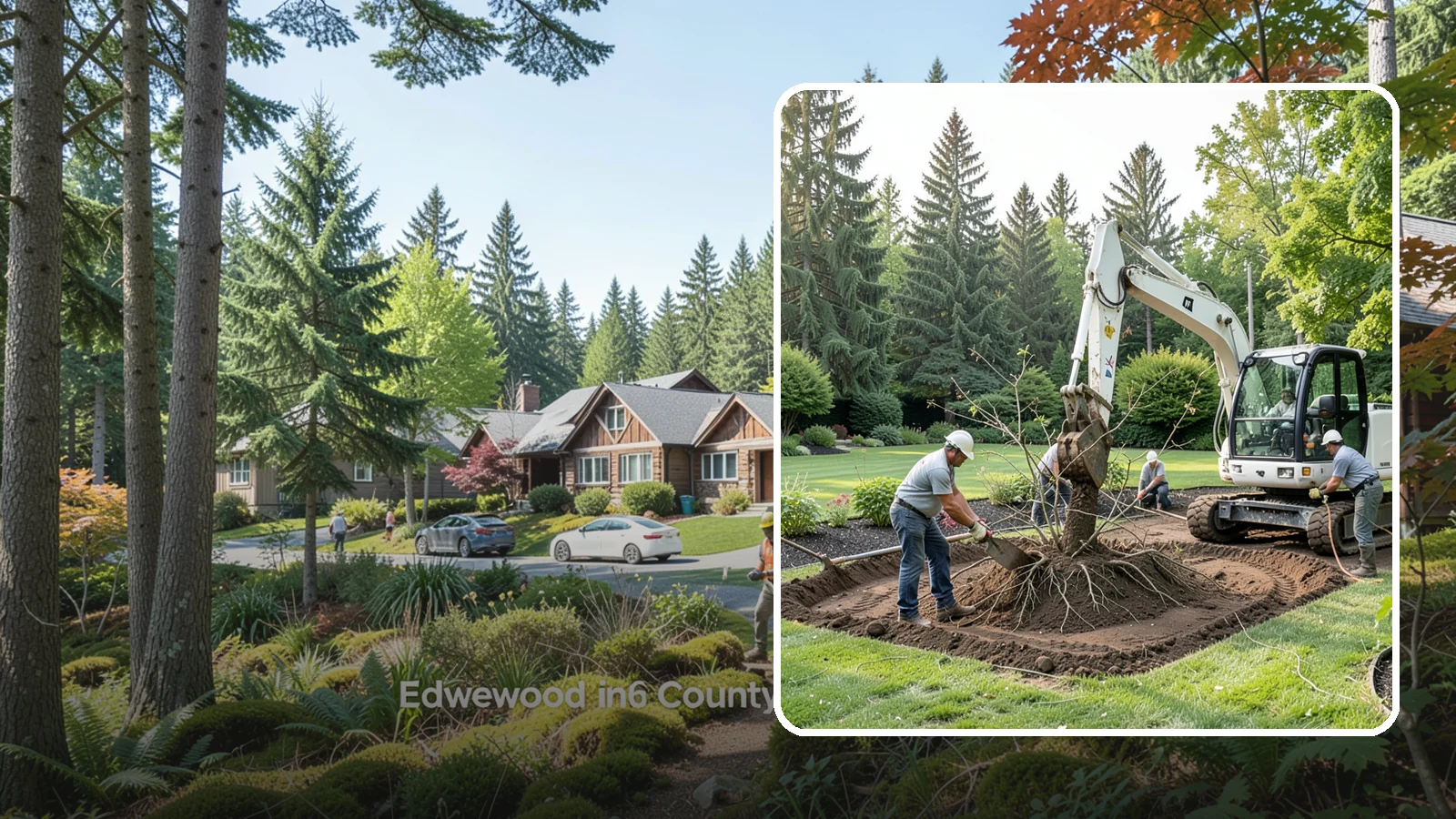 Root Flare Excavation in Edgewood, Pierce County, WA - Root flare excavation that uncovers a buried trunk base to stop rot and girdling before they kill the tree.