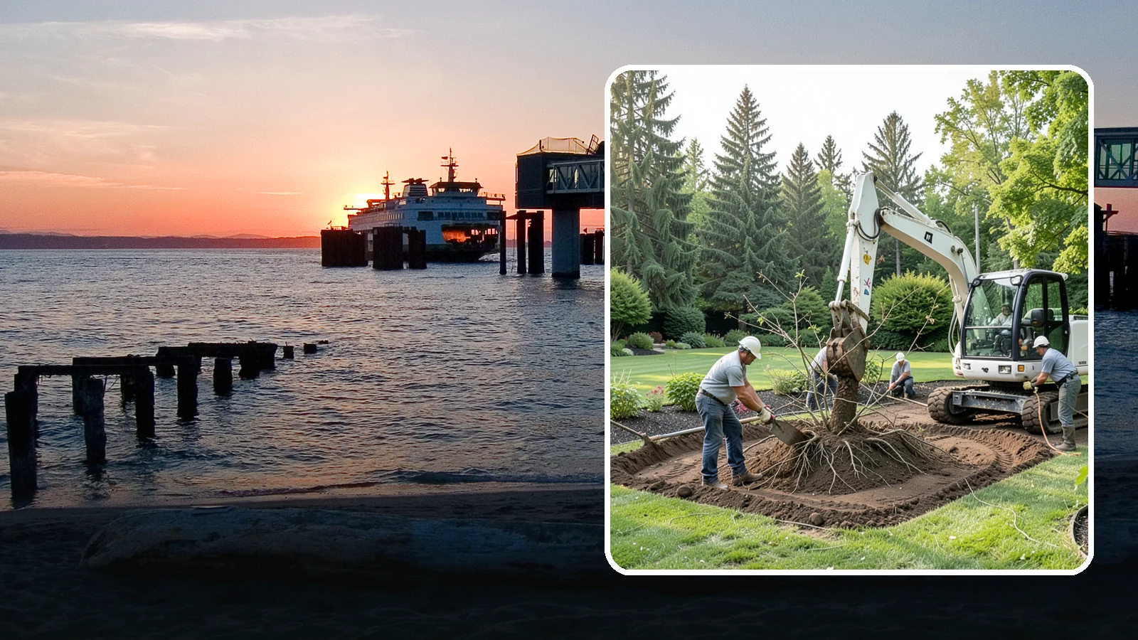 Root Flare Excavation in Edmonds, Snohomish County, WA - Root flare excavation that uncovers a buried trunk base to stop rot and girdling before they kill the tree.