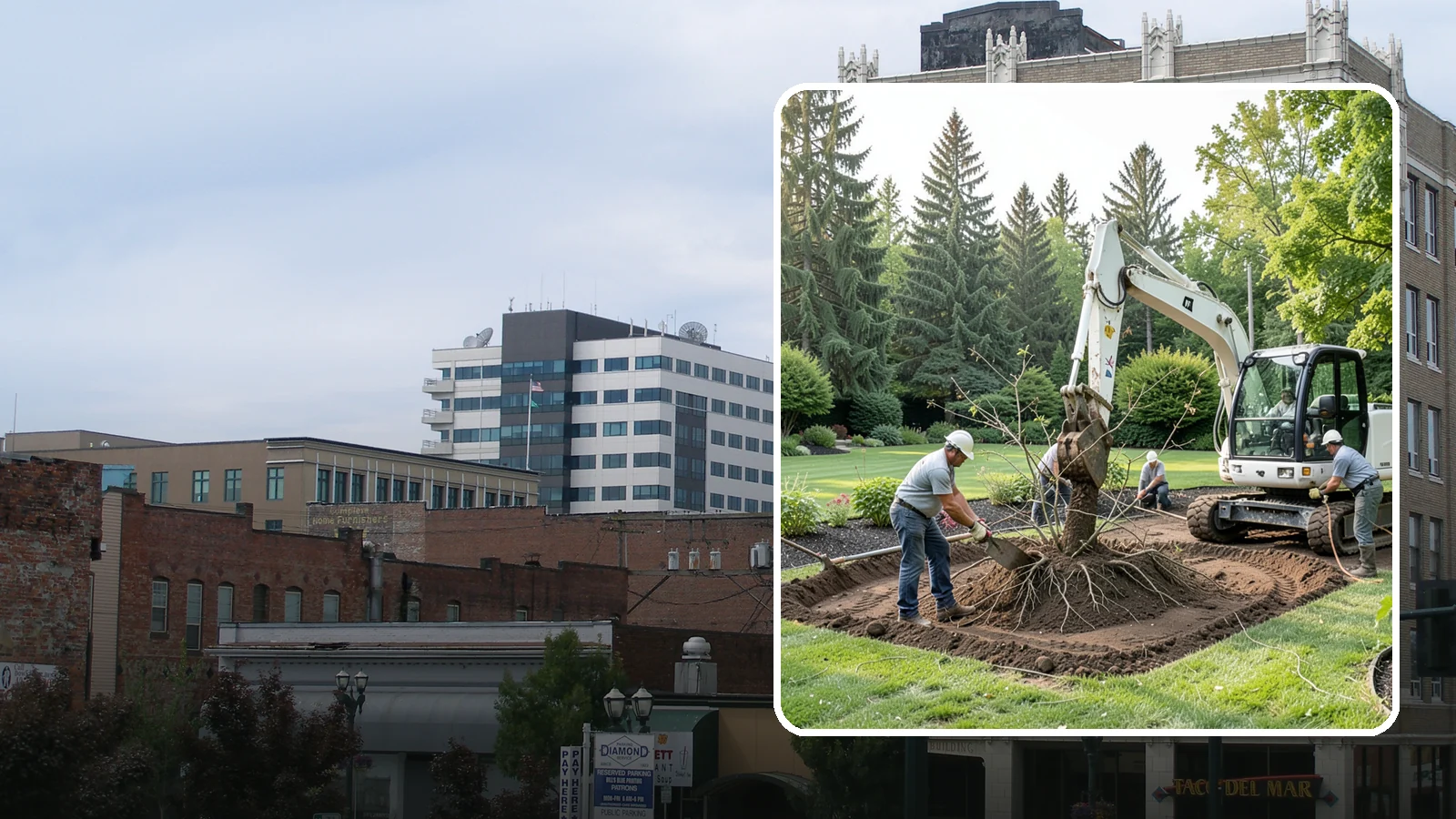 Root Flare Excavation in Everett, Snohomish County, WA - Root flare excavation that uncovers a buried trunk base to stop rot and girdling before they kill the tree.