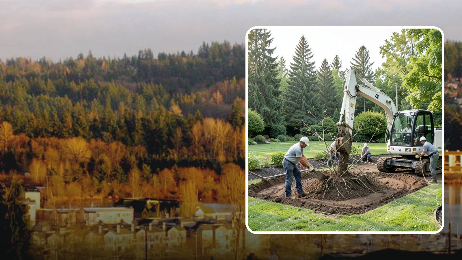 Root Flare Excavation in Kenmore, King County, WA - Root flare excavation that uncovers a buried trunk base to stop rot and girdling before they kill the tree.