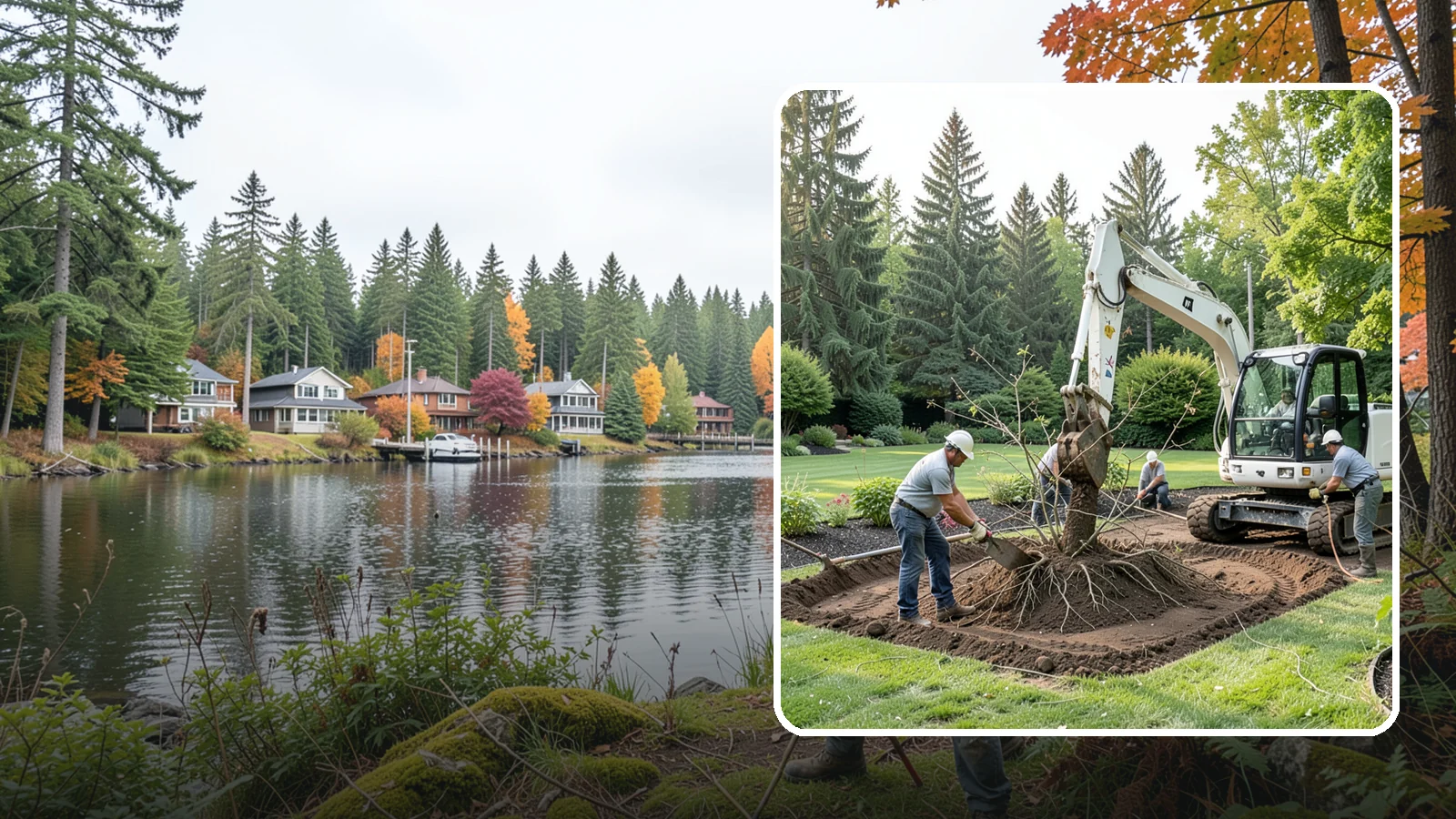 Root Flare Excavation in La Conner, Skagit County, WA - Root flare excavation that uncovers a buried trunk base to stop rot and girdling before they kill the tree.